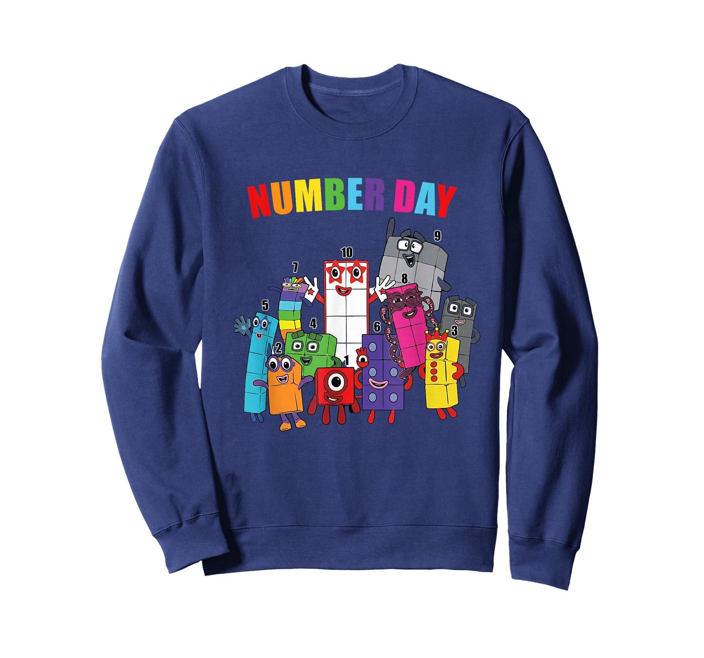 Number Day Colorful Math Numbers Educational Learning T-Shirt