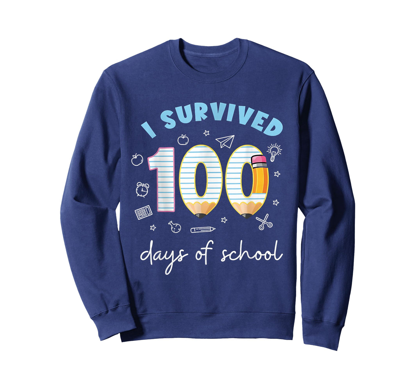 I Survived 100 Days of School Students Teachers 100th Days T-Shirt