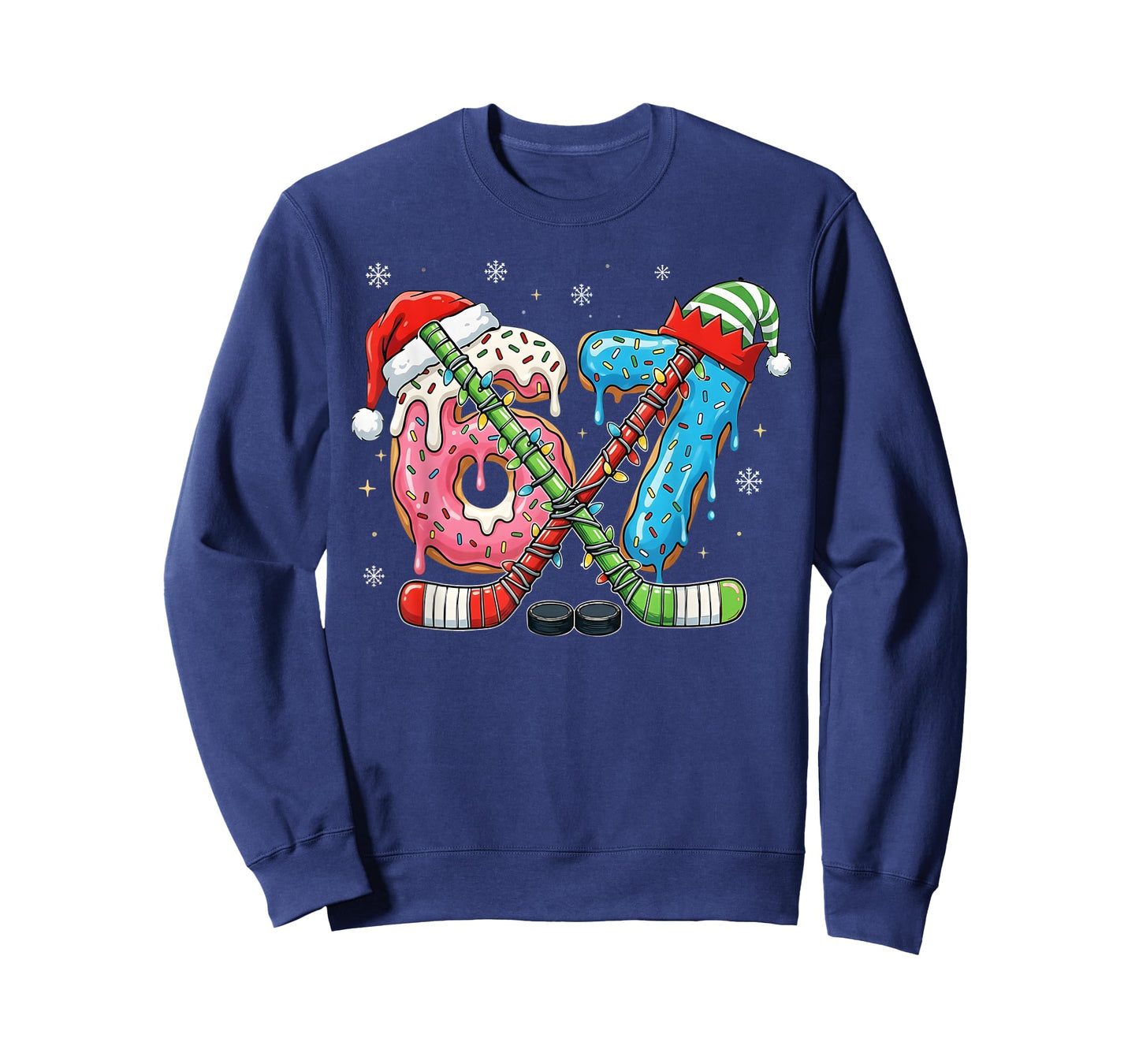 6-7 Meme Slang Christmas Ice Cream Drip Xmas Ice Hockey T-Shirt