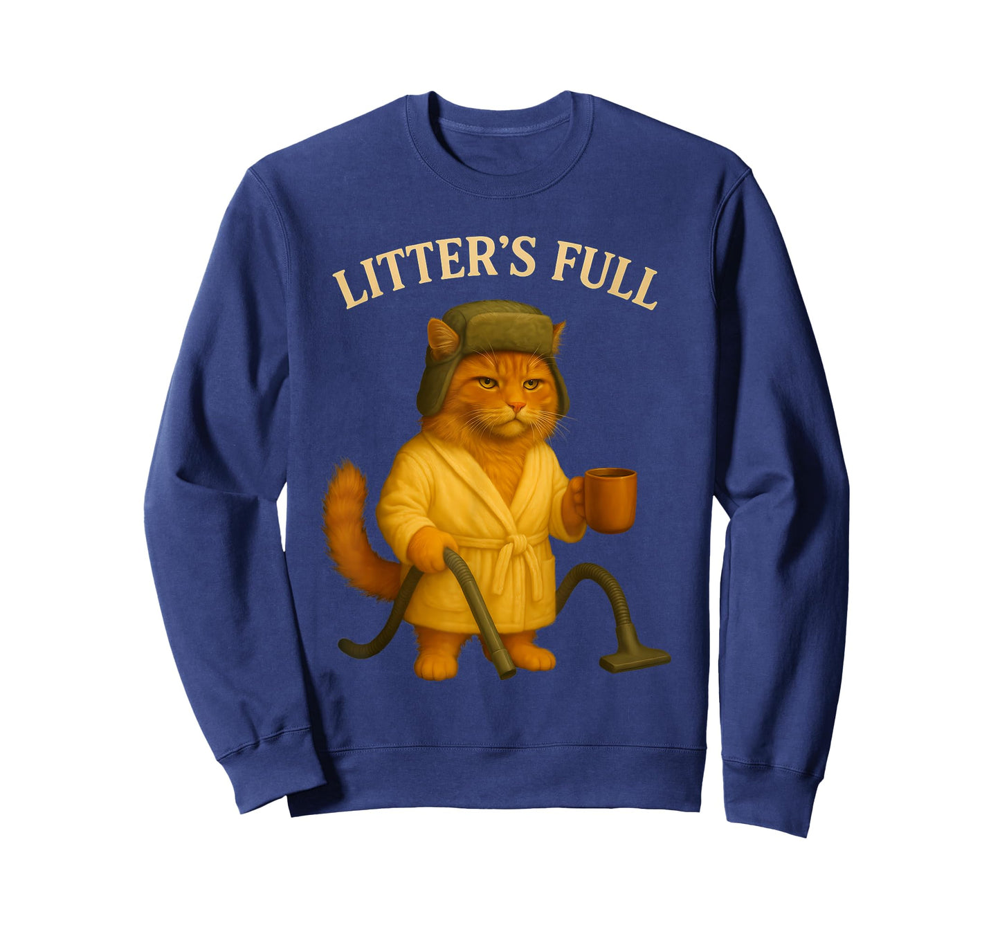 Litter’s Full Funny Cat Parody Christmas Humor Quote T-Shirt