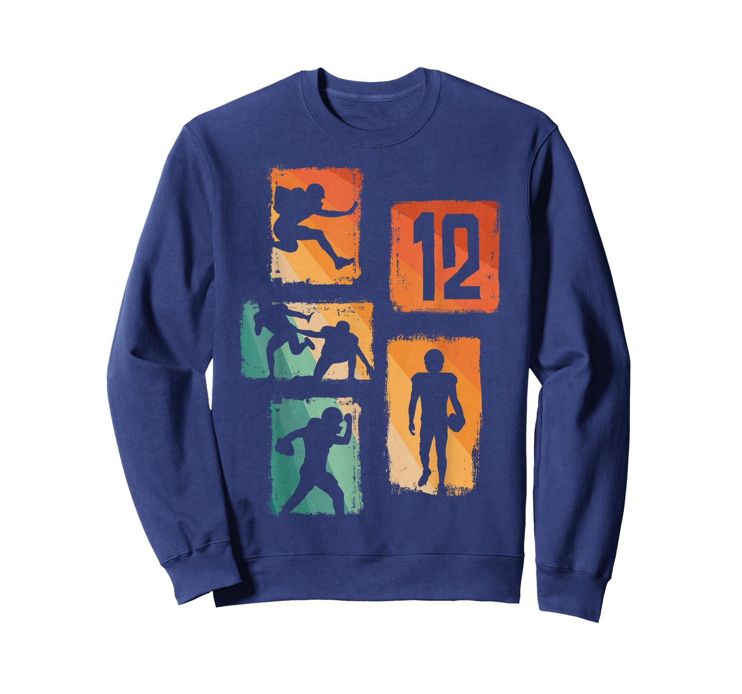 12th Birthday Retro American Football 12 Years Old Boy Girl T-Shirt