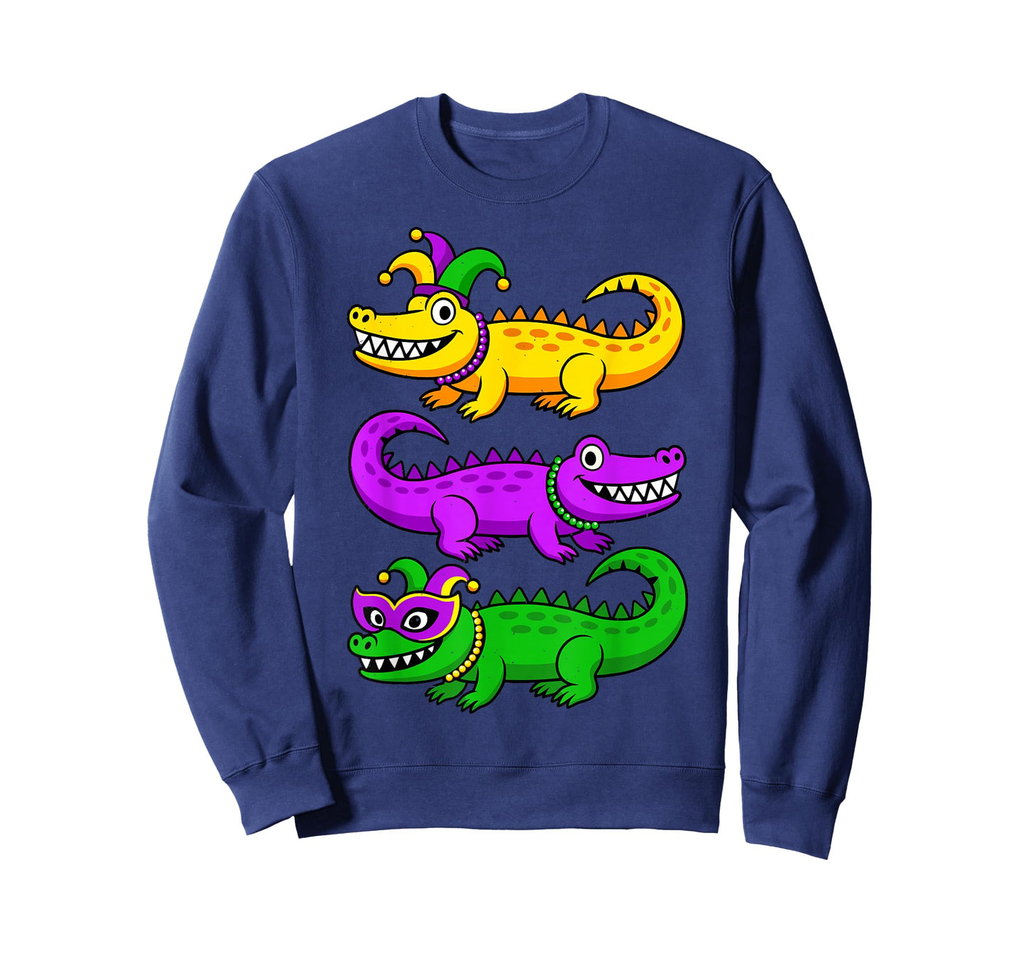 Mardi Gras Alligator for Kids Boys Mens Youth New Orleans T-Shirt