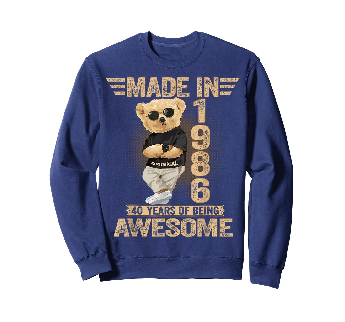 40 Year Old Made in 1986 Teddy Bear 40th Birthday Men Women T-Shirt