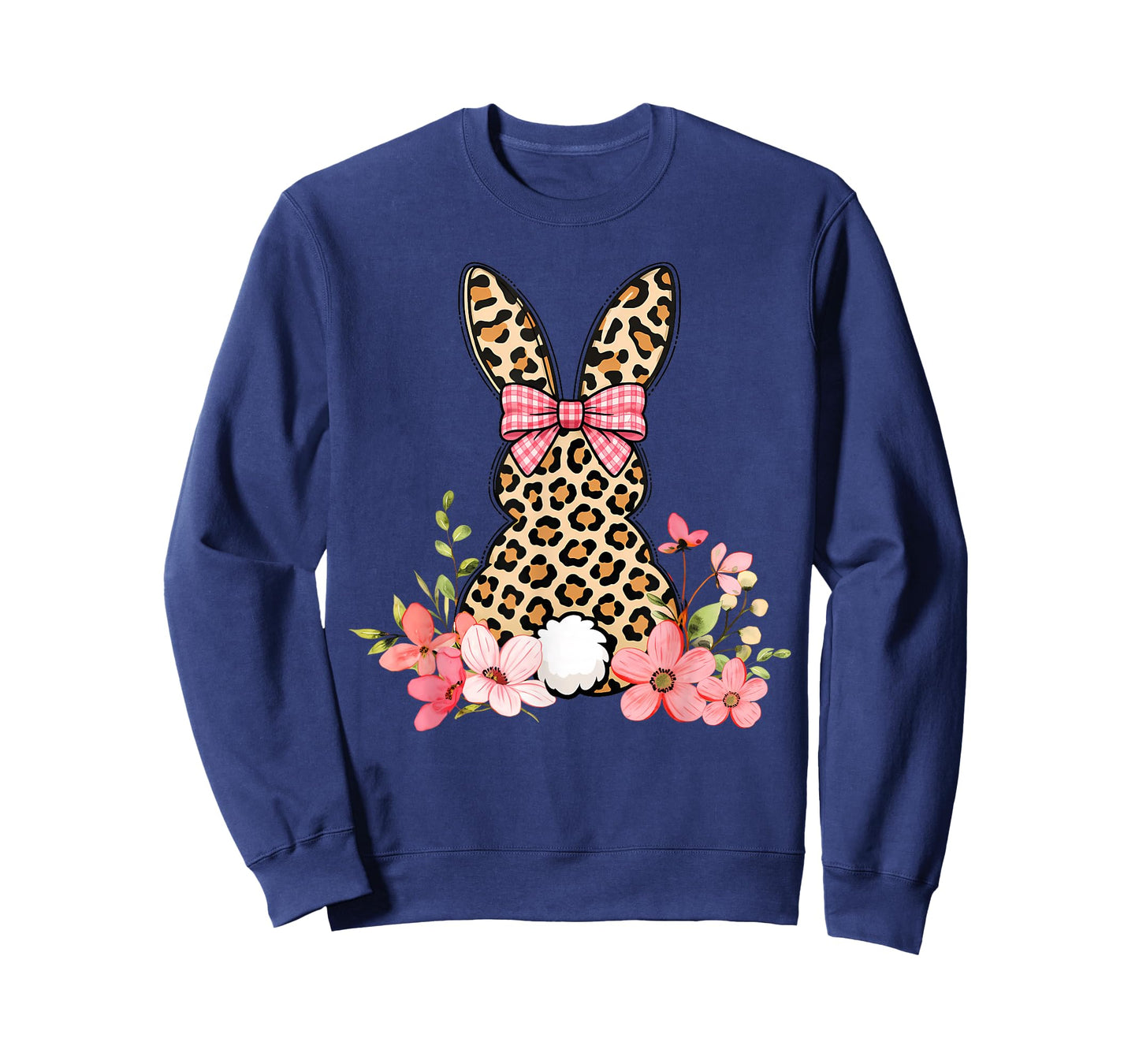 Women Easter Bunny Leopard Happy Easter Day Women Kids Girls T-Shirt