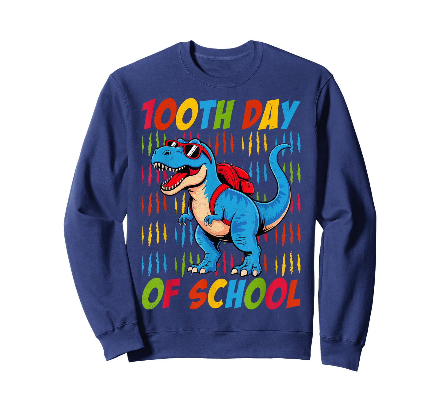 100 Days Dinosaur Trex 100th Day of School Shirt Boys Kids T-Shirt