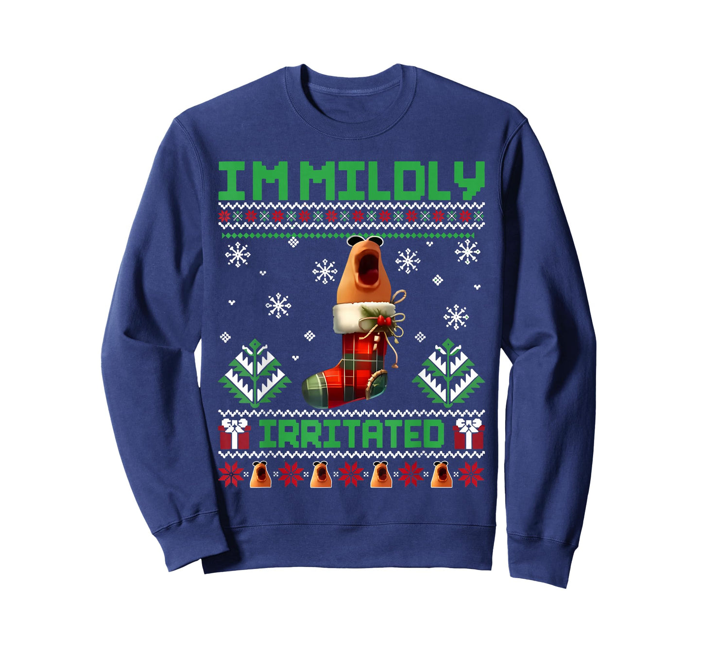 I'm Mildly Irritated Marcus The Worm Christmas Funny Meme T-Shirt