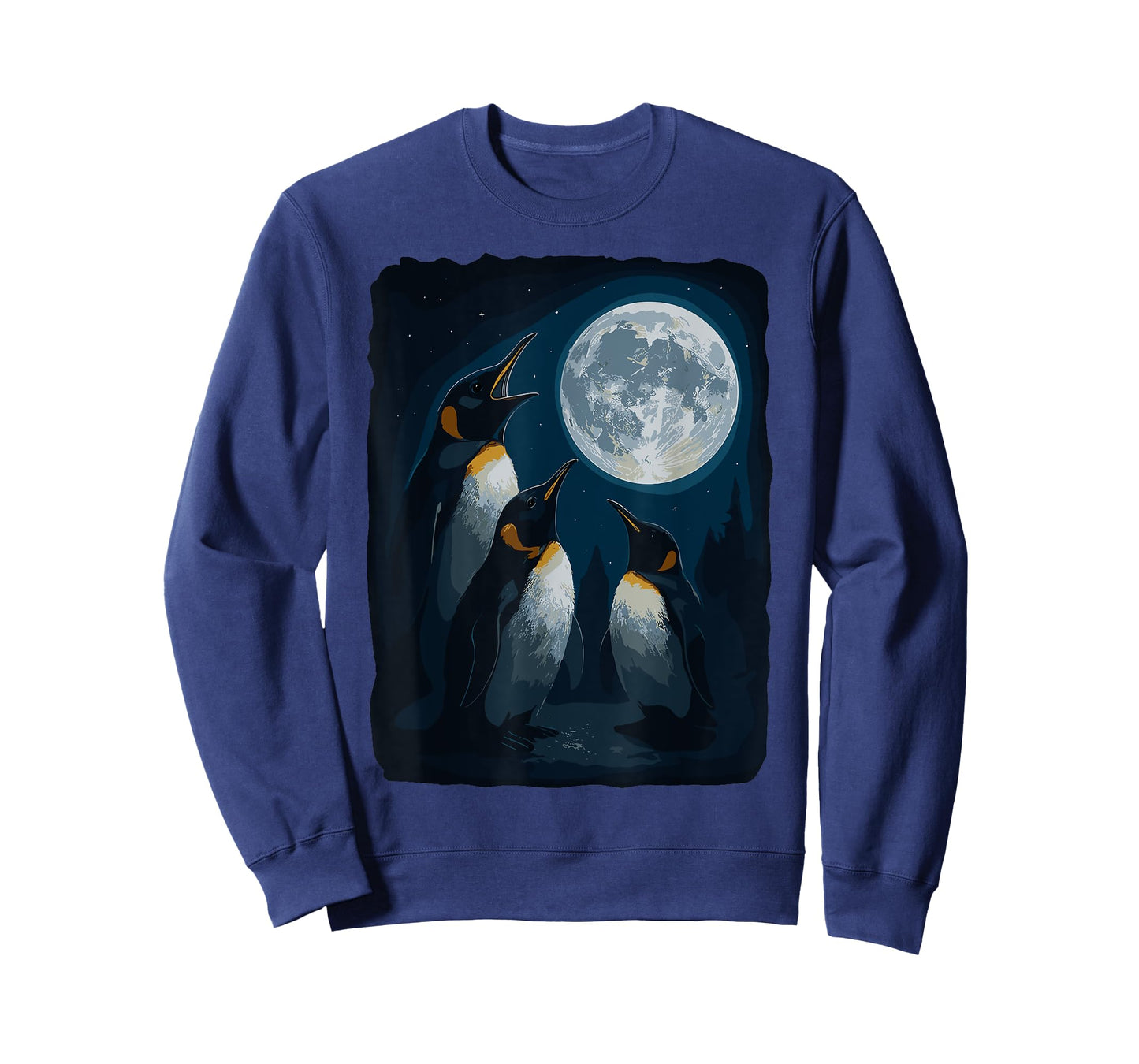 Penguin Howling At The Moon Wildlife Penguins Lovers T-Shirt