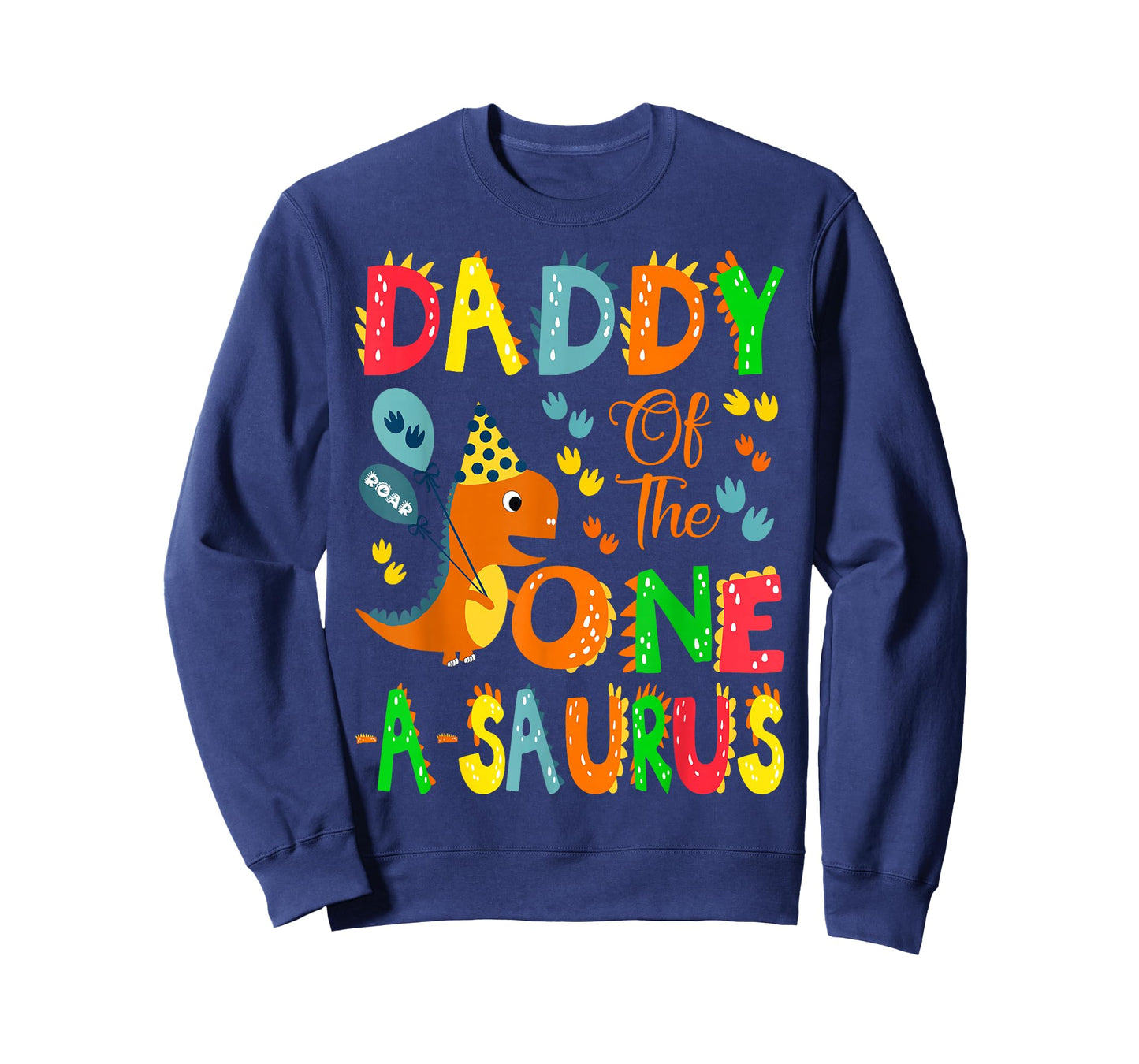 Daddy of The One-A-Saurus 1st Birthday Boy Dinosaur Lover T-Shirt