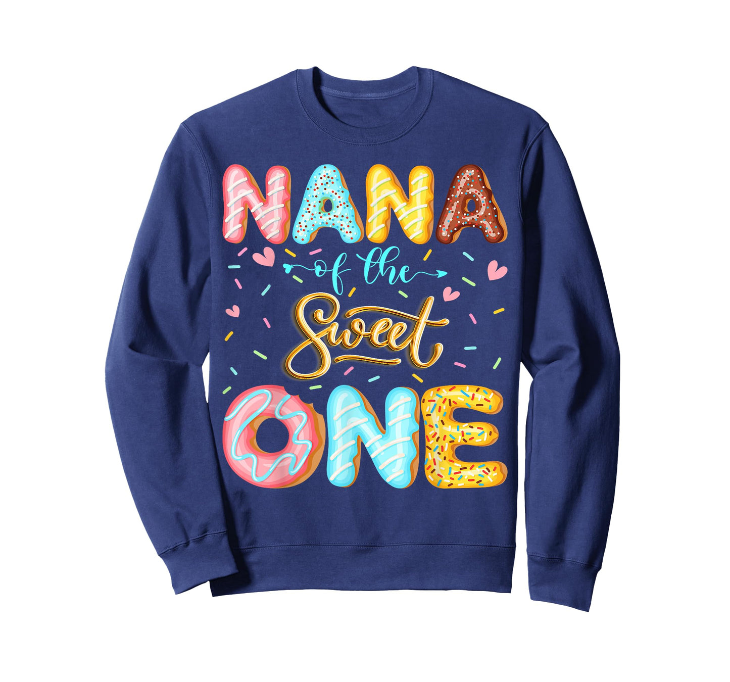 Nana of The Sweet One 1st Birthday Girl Donut Lover T-Shirt