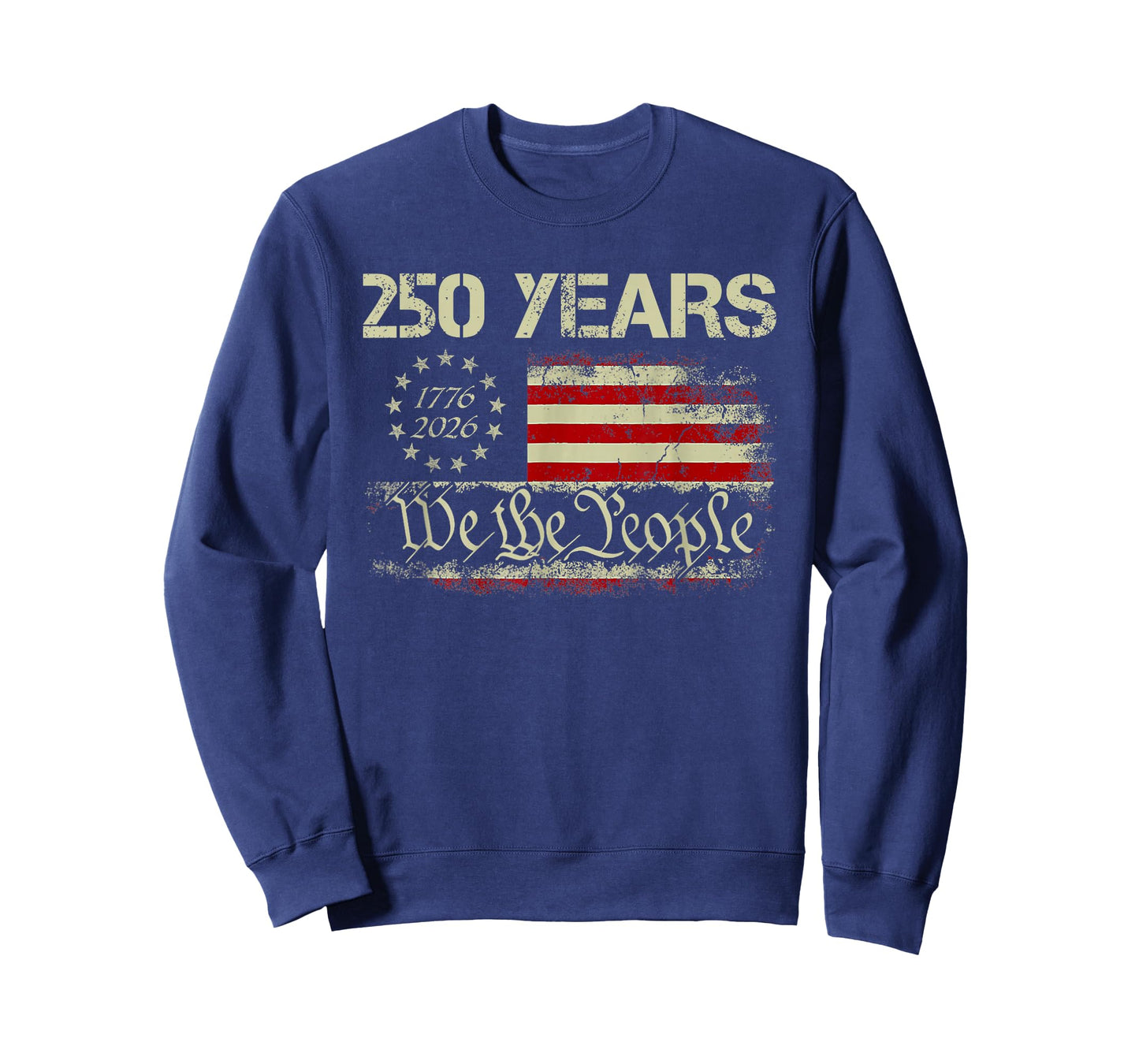 250 Years 1776-2026 250th Birthday USA Flag We The People T-Shirt