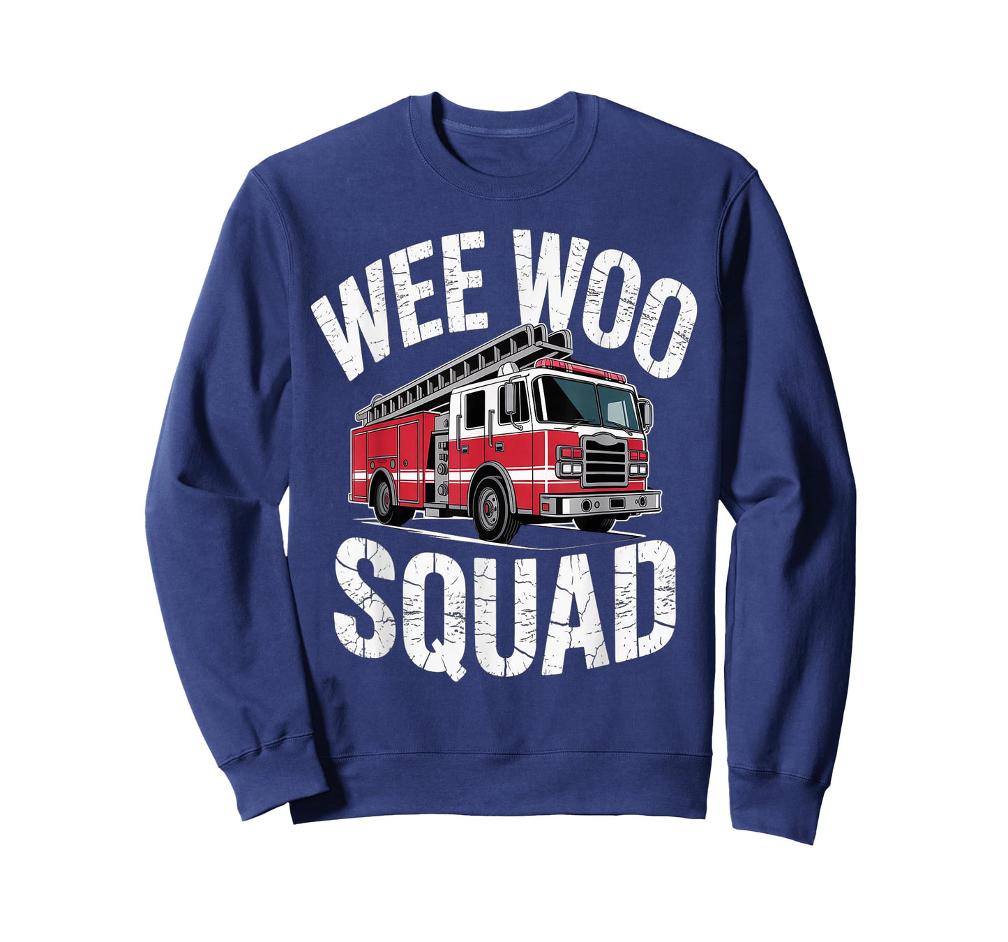 Funny Firefighter Humor Tee Wee Woo Squad Fire Truck T-Shirt
