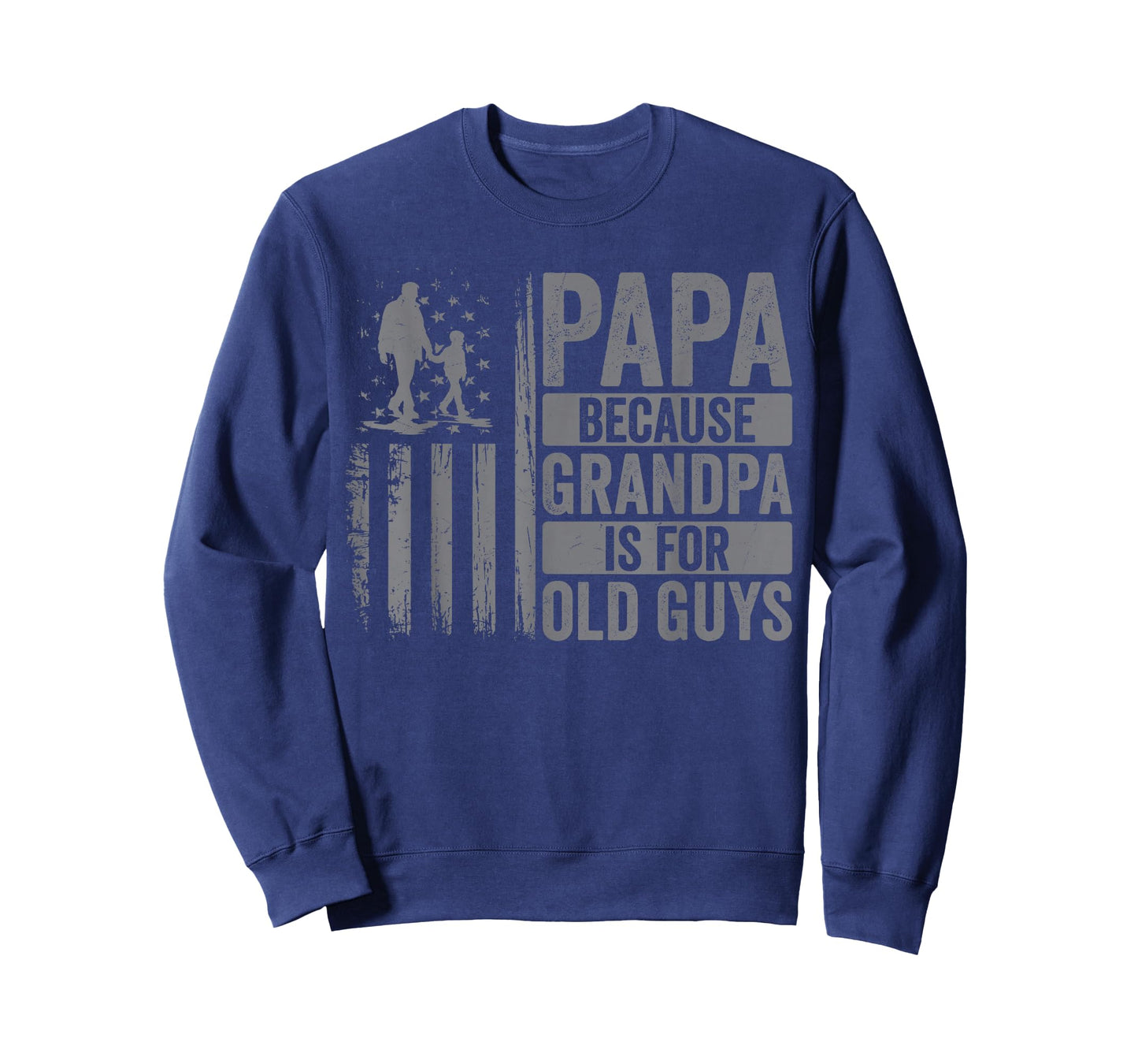 Papa Art for Grandpa Men from Grandkids Granddaughter USA T-Shirt