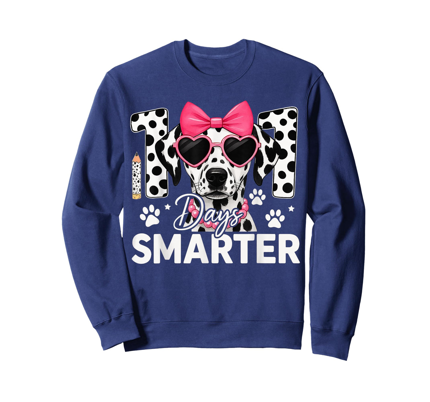 100 Days Smarter Dalmatian Dog 100 Days of School Boys Kids T-Shirt