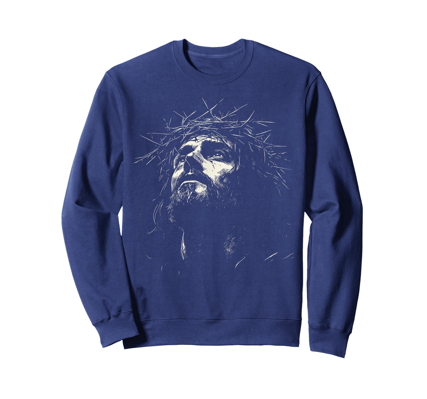 Vintage Jesus Crown of Thorns Christian for Men Women Kids T-Shirt
