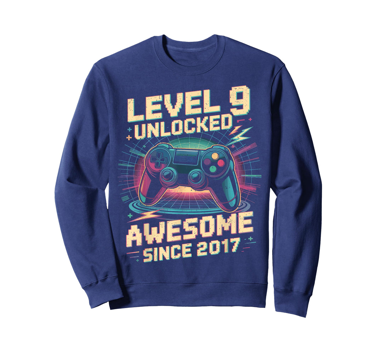 9 Year Old Boy Level 9 Gamer 2017 9th Birthday Party Gift T-Shirt