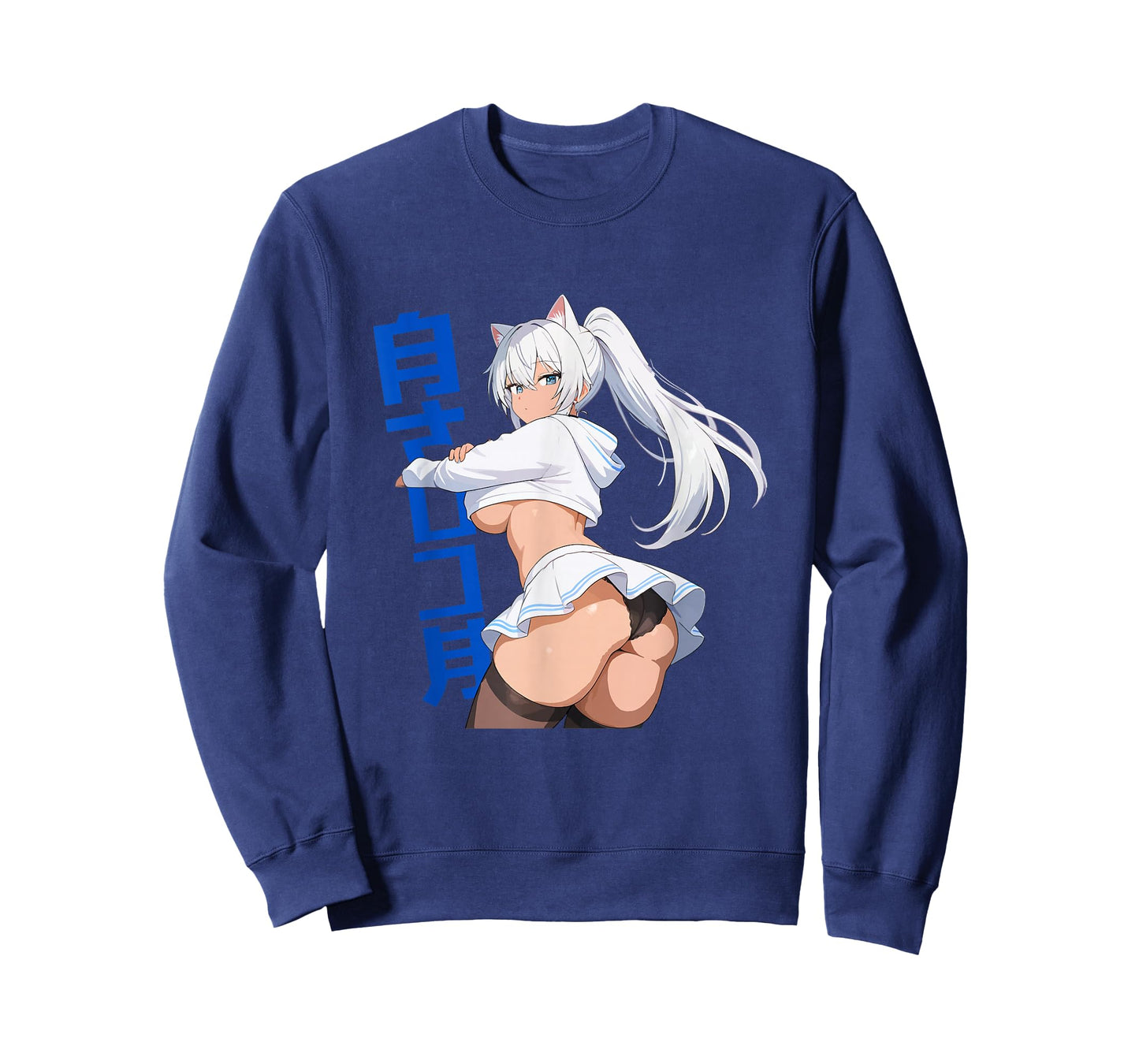 Sexy Waifu Anime Girl Cat Kitten Ears Lingerie Japanese Art T-Shirt