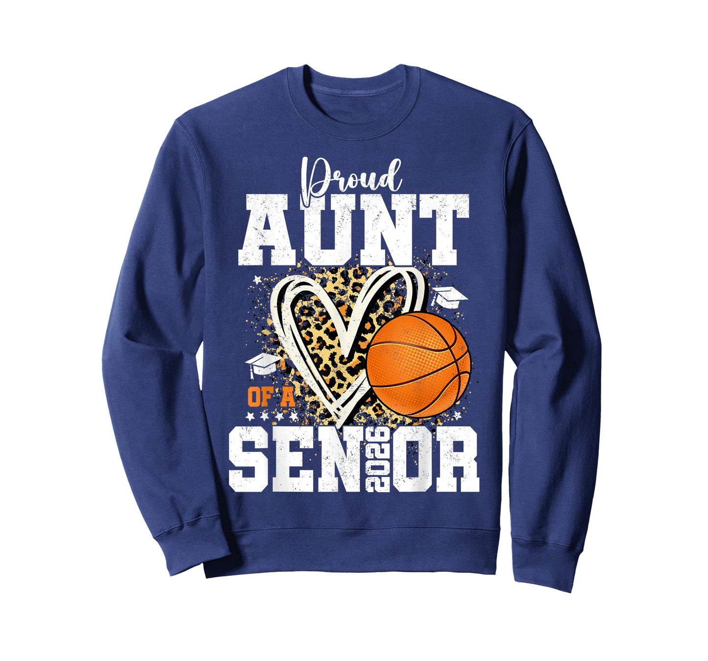 Proud Aunt of A 2026 Senior Graduate Basketball Leopard T-Shirt