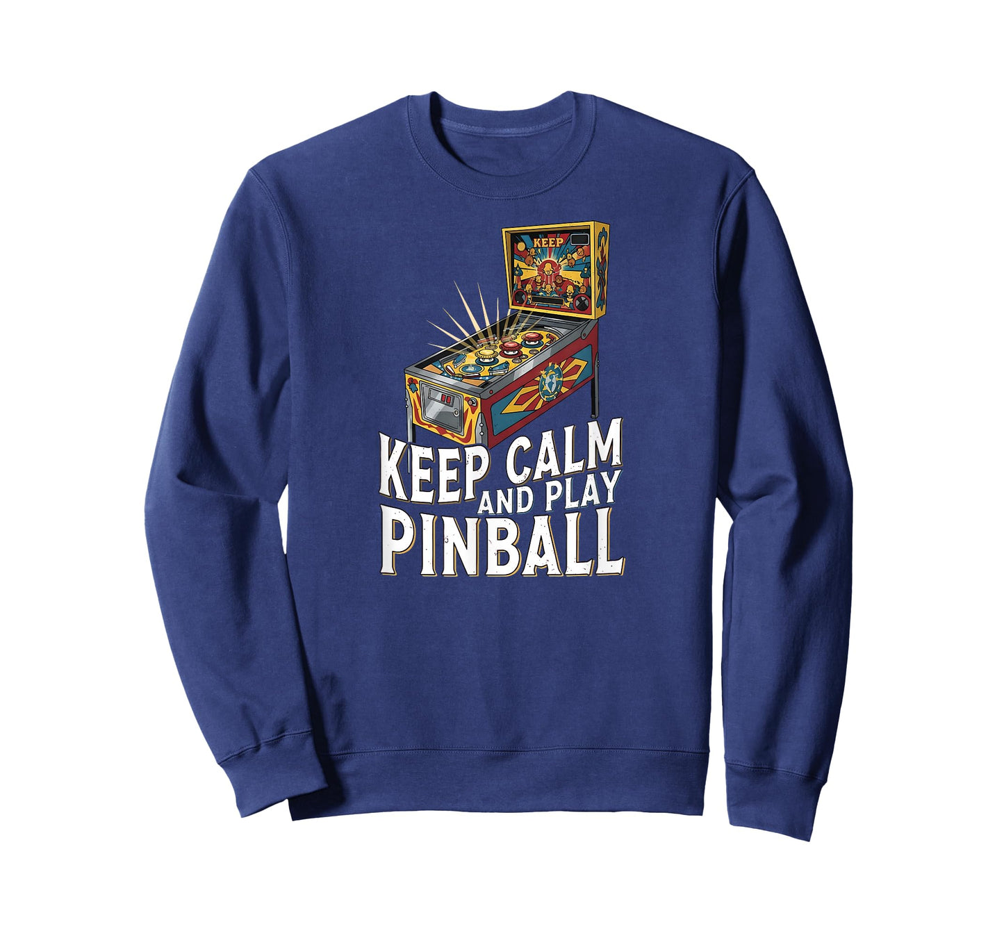 Keep Calm Pinball Machine Retro Arcade Gamer T-Shirt