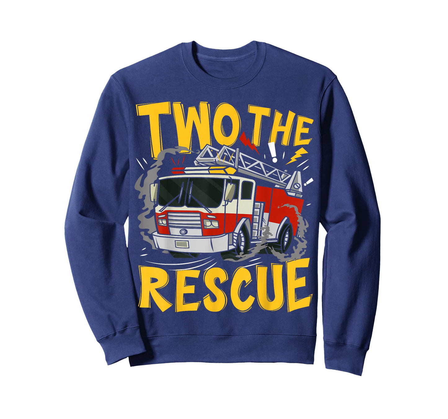 Two The Rescue Firetruck 2 Yr Old boy 2nd Birthday Party T-Shirt