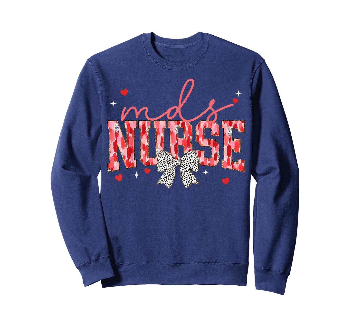 MDS Nurse Coquette Bow Valentines Day Minimum Data Set T-Shirt