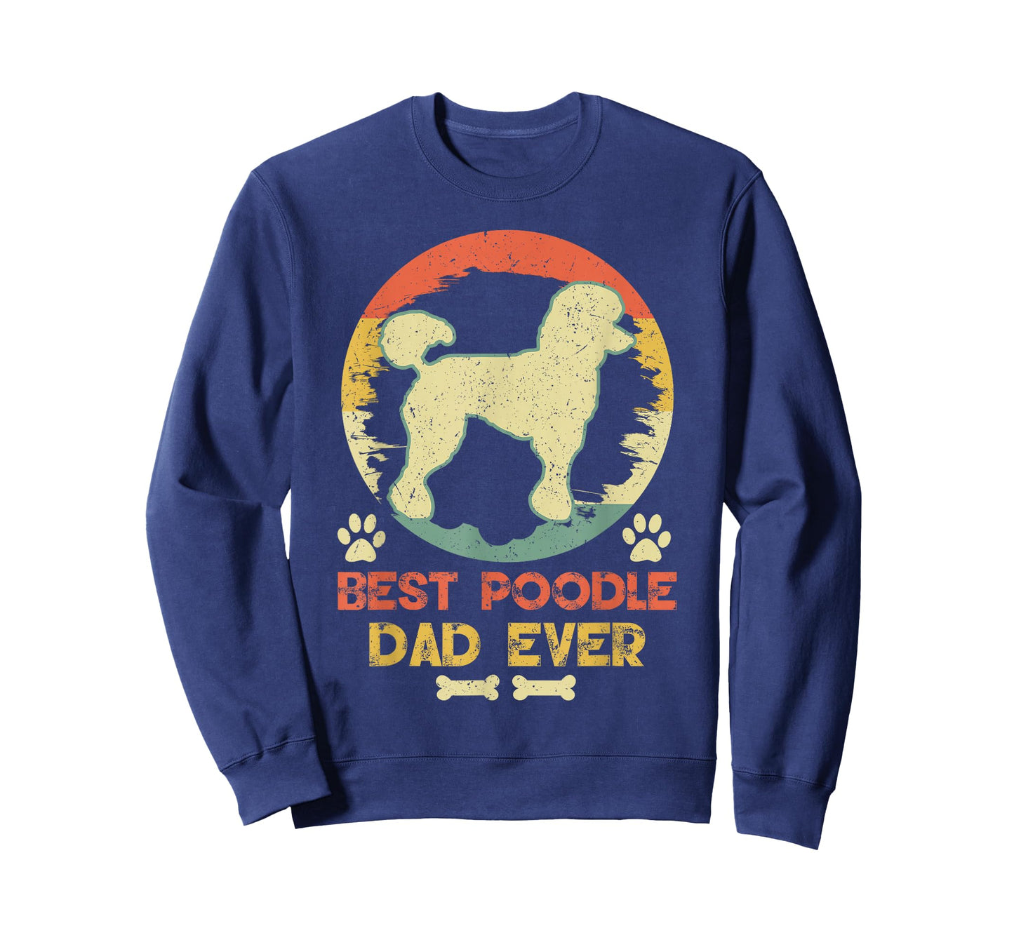 Best Poodle Dad Ever Vintage Poodle Lover T-Shirt