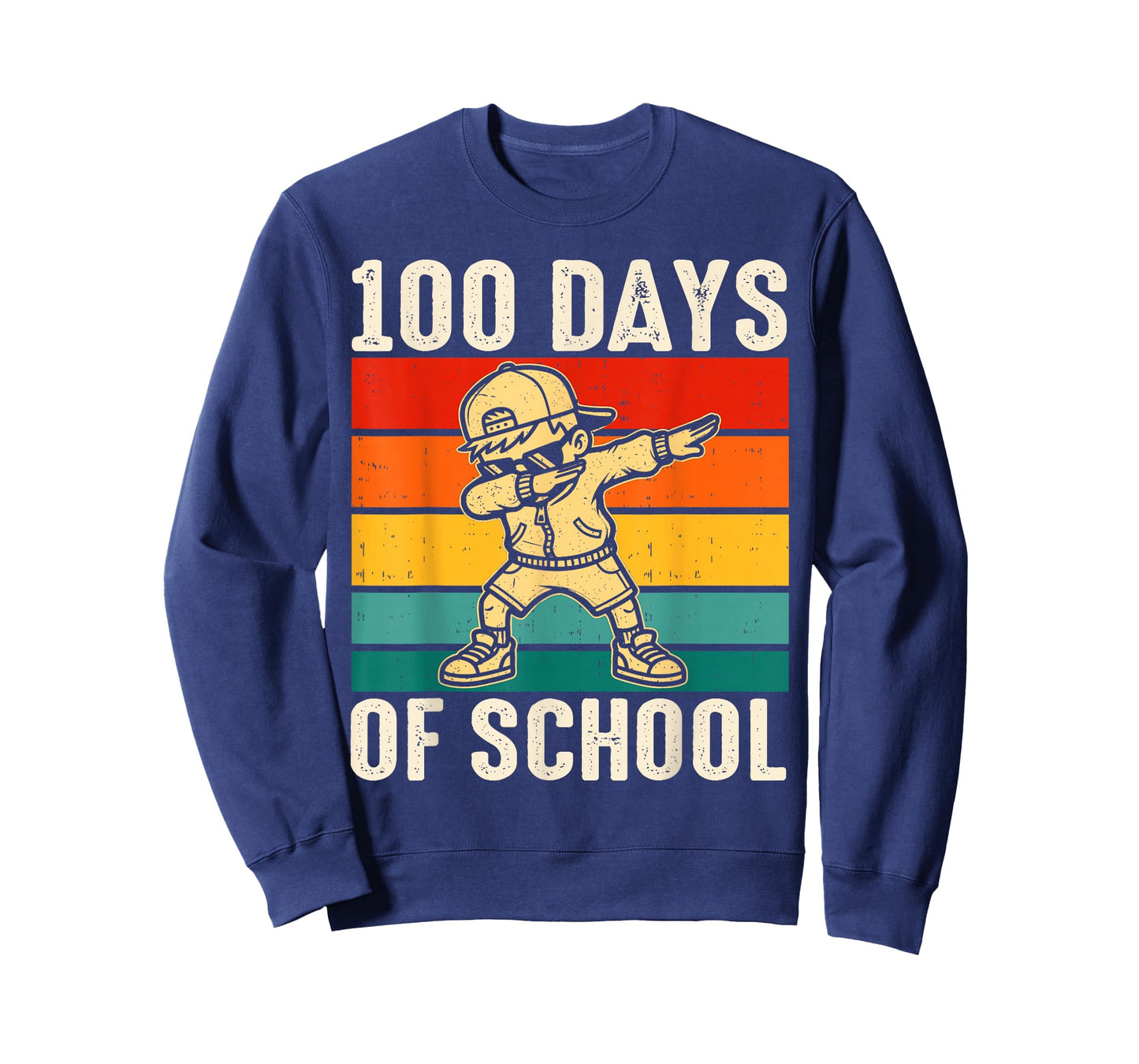 100 Days Bruh Dabbing Boys Funny 100th Day of School Kids T-Shirt