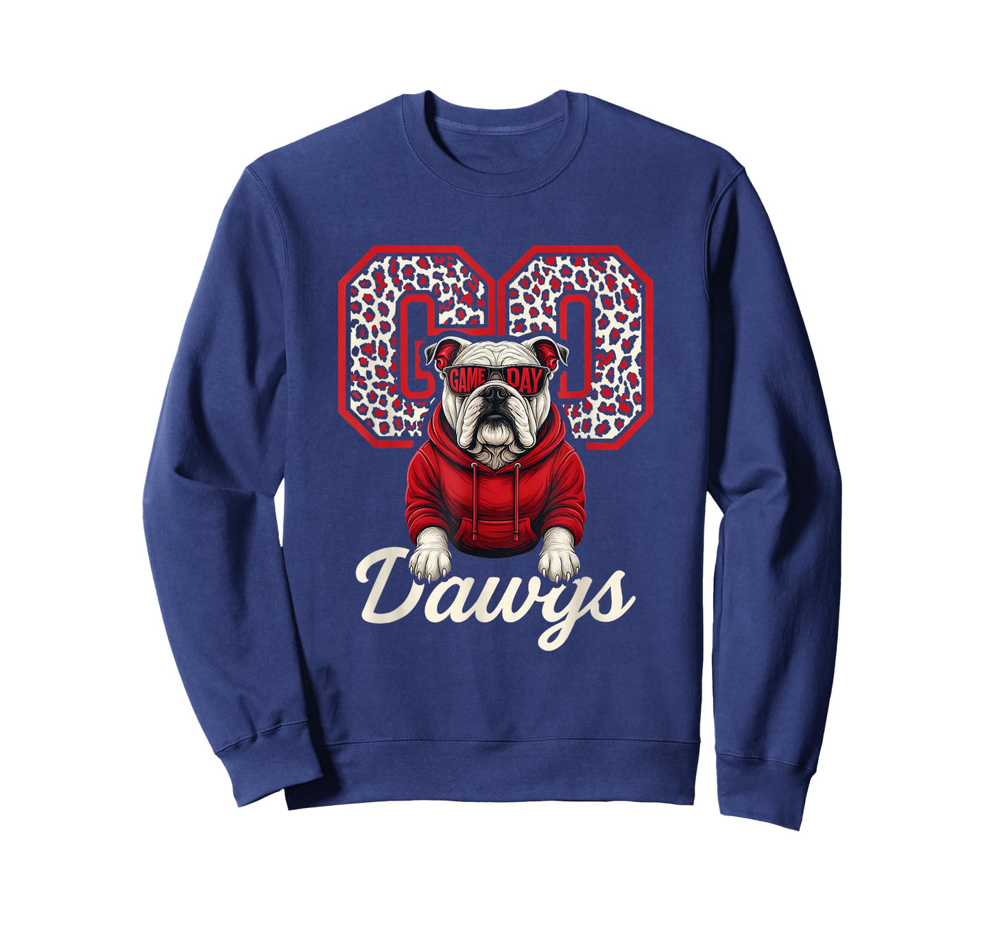 Retro Game Day Go Dawgs Pride Bulldog Name for Men Women Kid T-Shirt