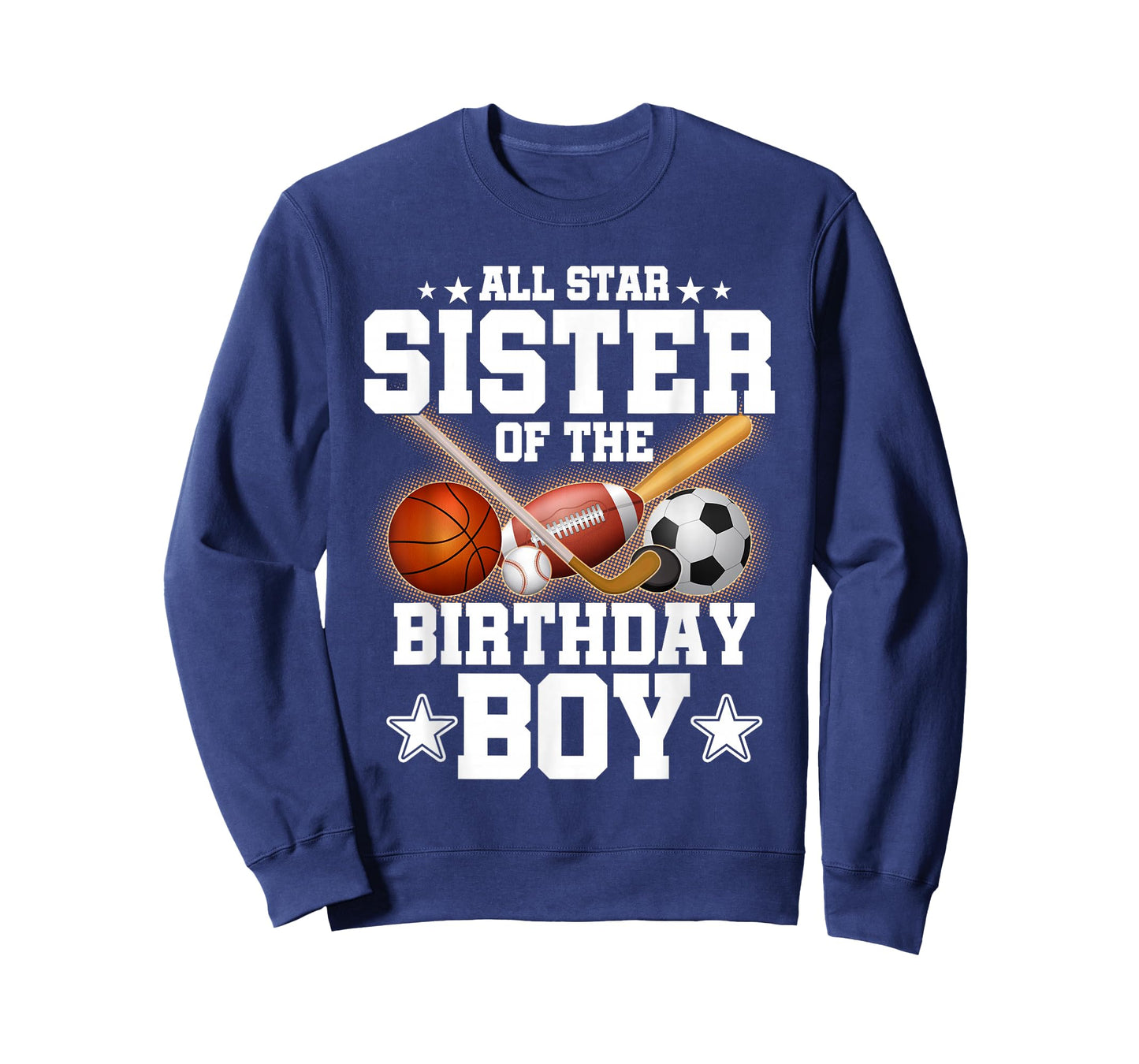 All Star Sister of The Birthday Boy Basketball Soccer T-Shirt