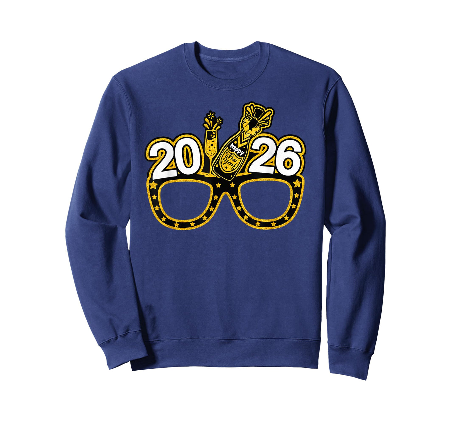 2026 Eyeglasses for New Year’s Eve Party Funny Party Glasses T-Shirt