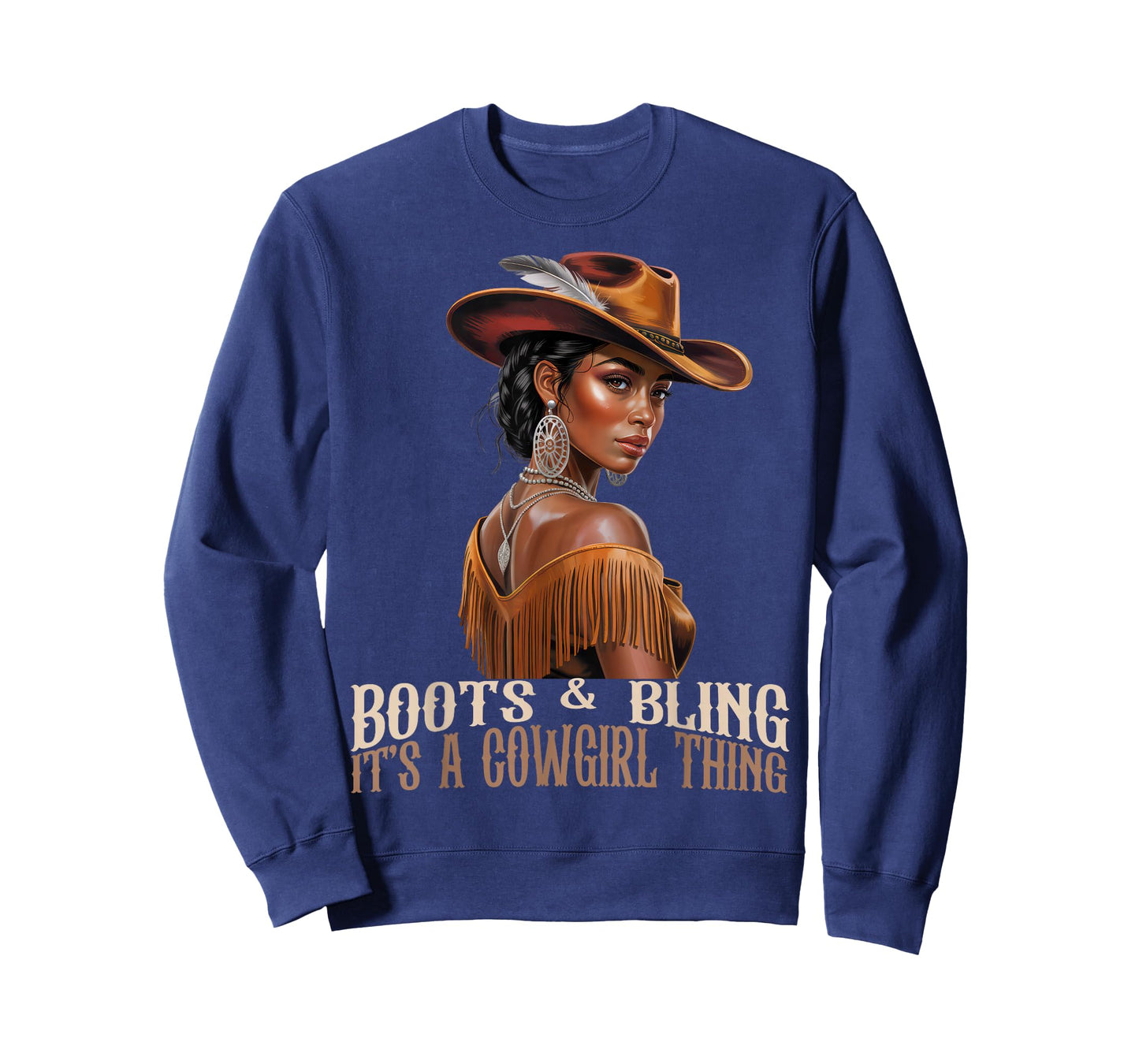 Boots & Bling It's Cowgirl African Women Black History Month T-Shirt