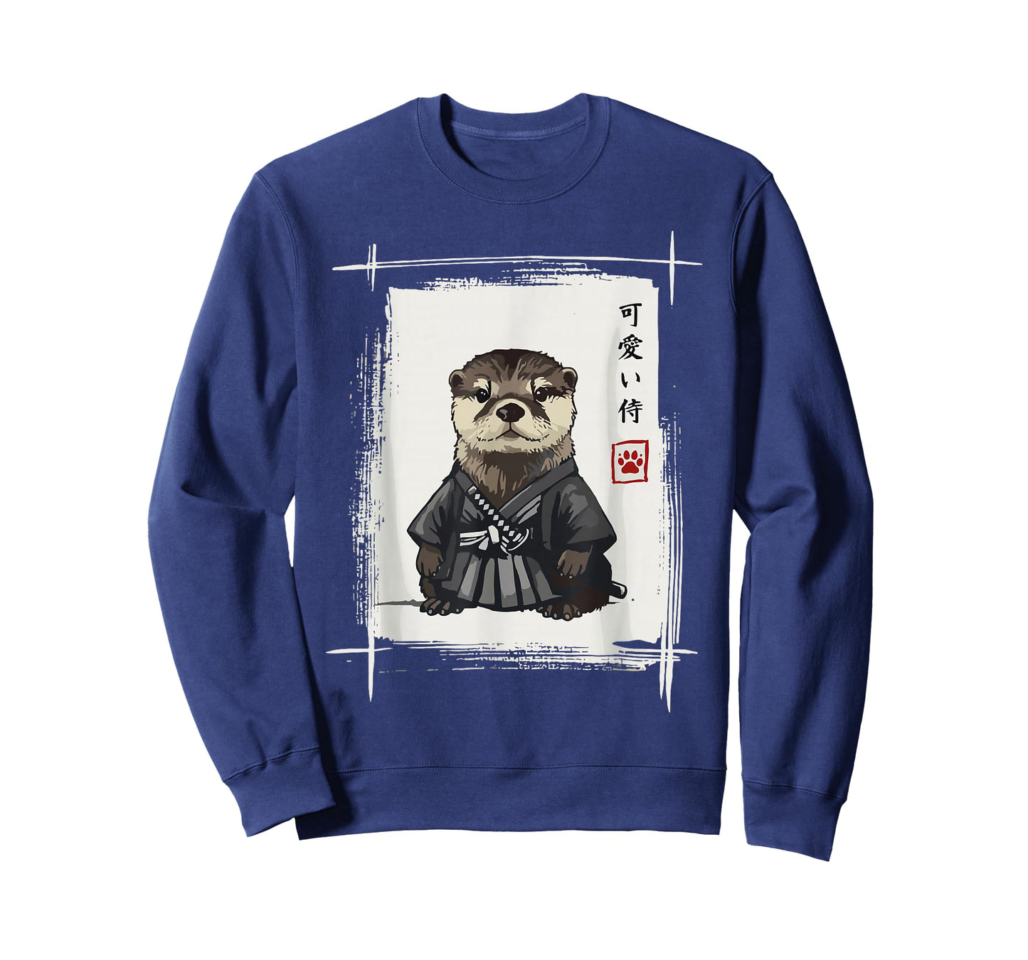 Samurai Otter Shirts for Women Men Vintage Graphic Japanese T-Shirt