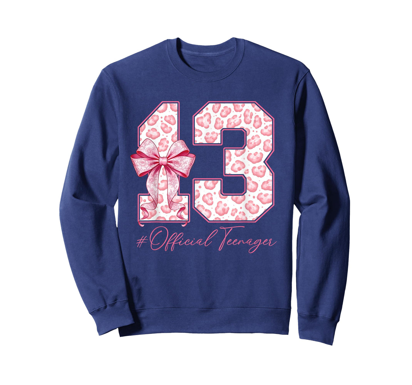 13th Birthday Official Teenager Coquette Bow 13 yr Old Girl T-Shirt