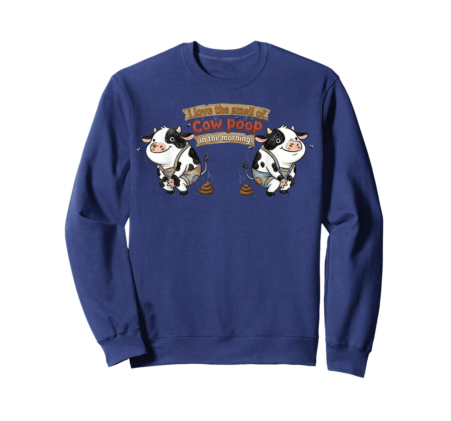 I Love Smell of Cow Poop in Morning Funny Farmer Cow Lover T-Shirt