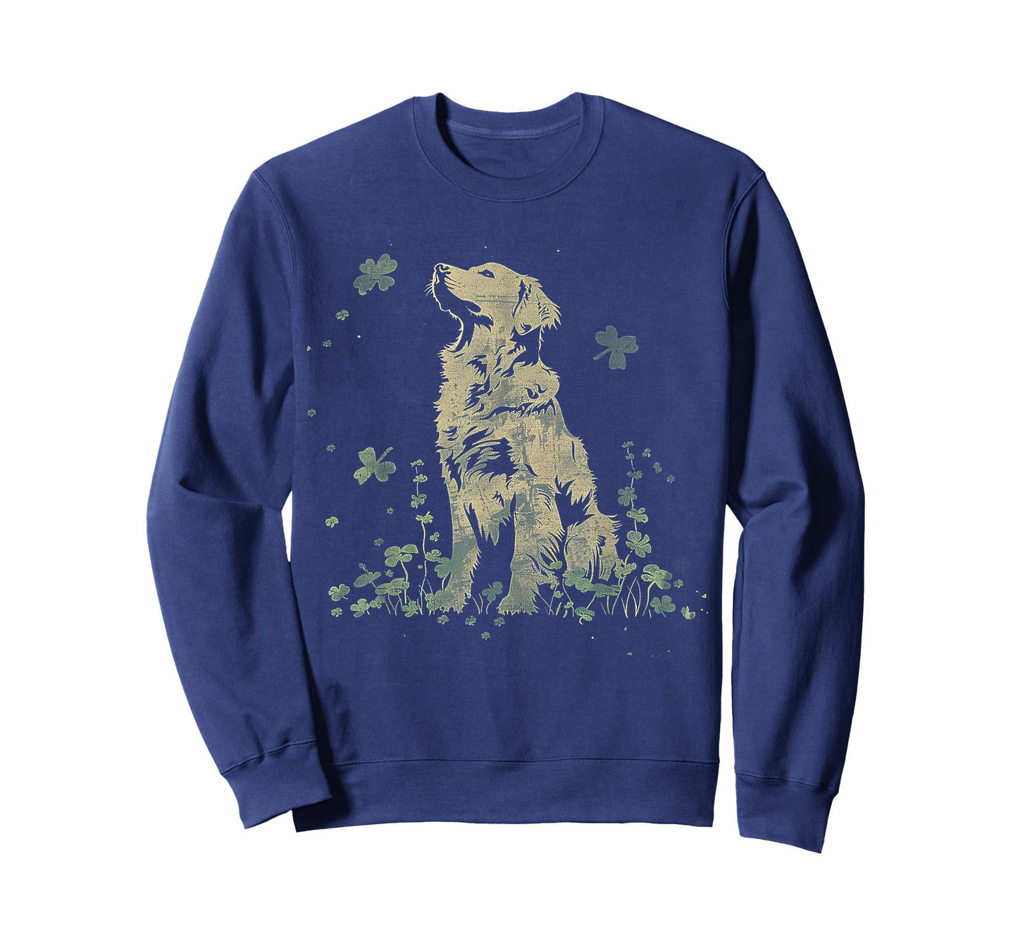 Golden Retriever Dog Saint Paddys Shamrock St. Patrick's Day T-Shirt