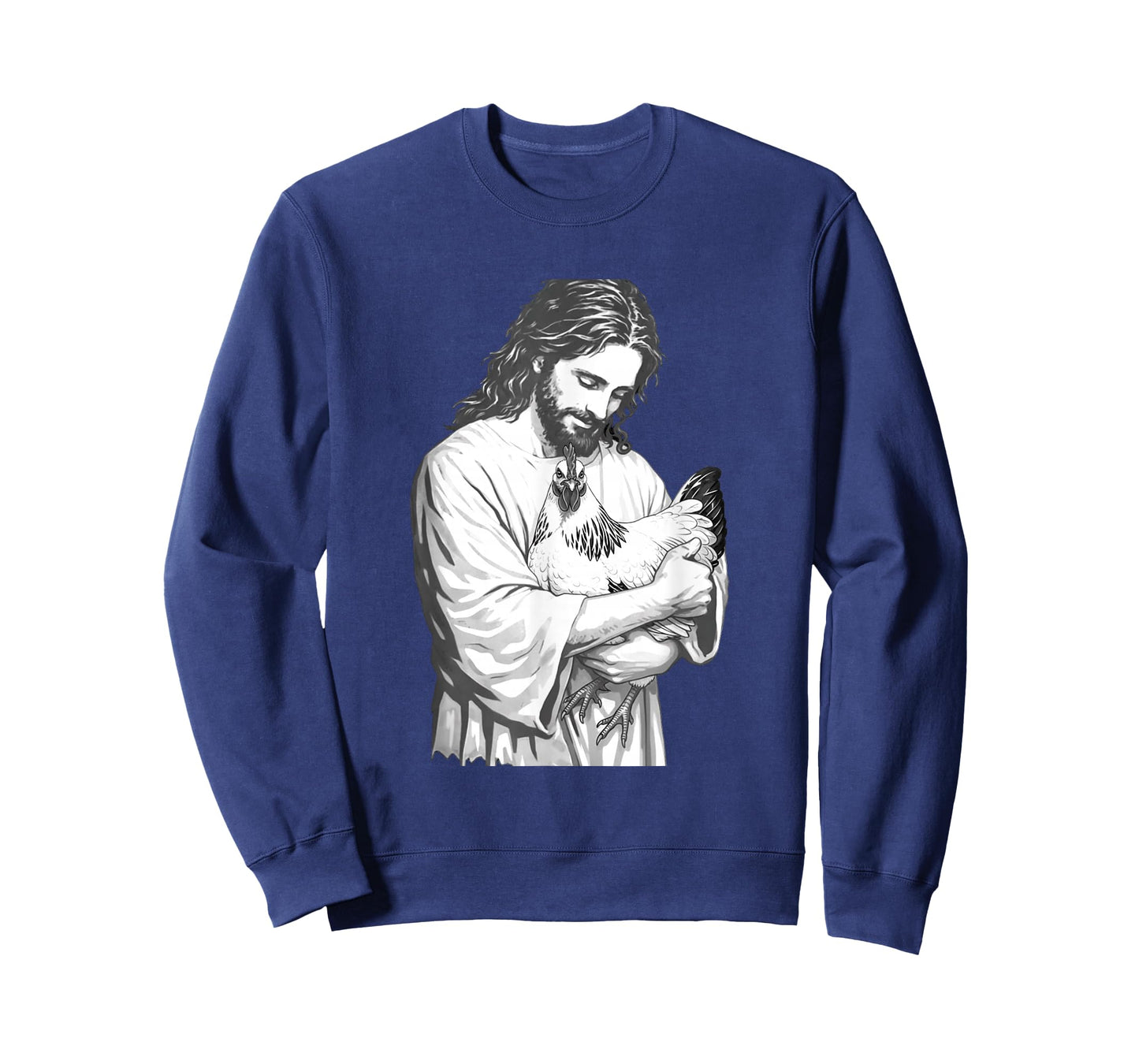Funny Jesus Holding Chicken Christian Farm Animal Faith T-Shirt