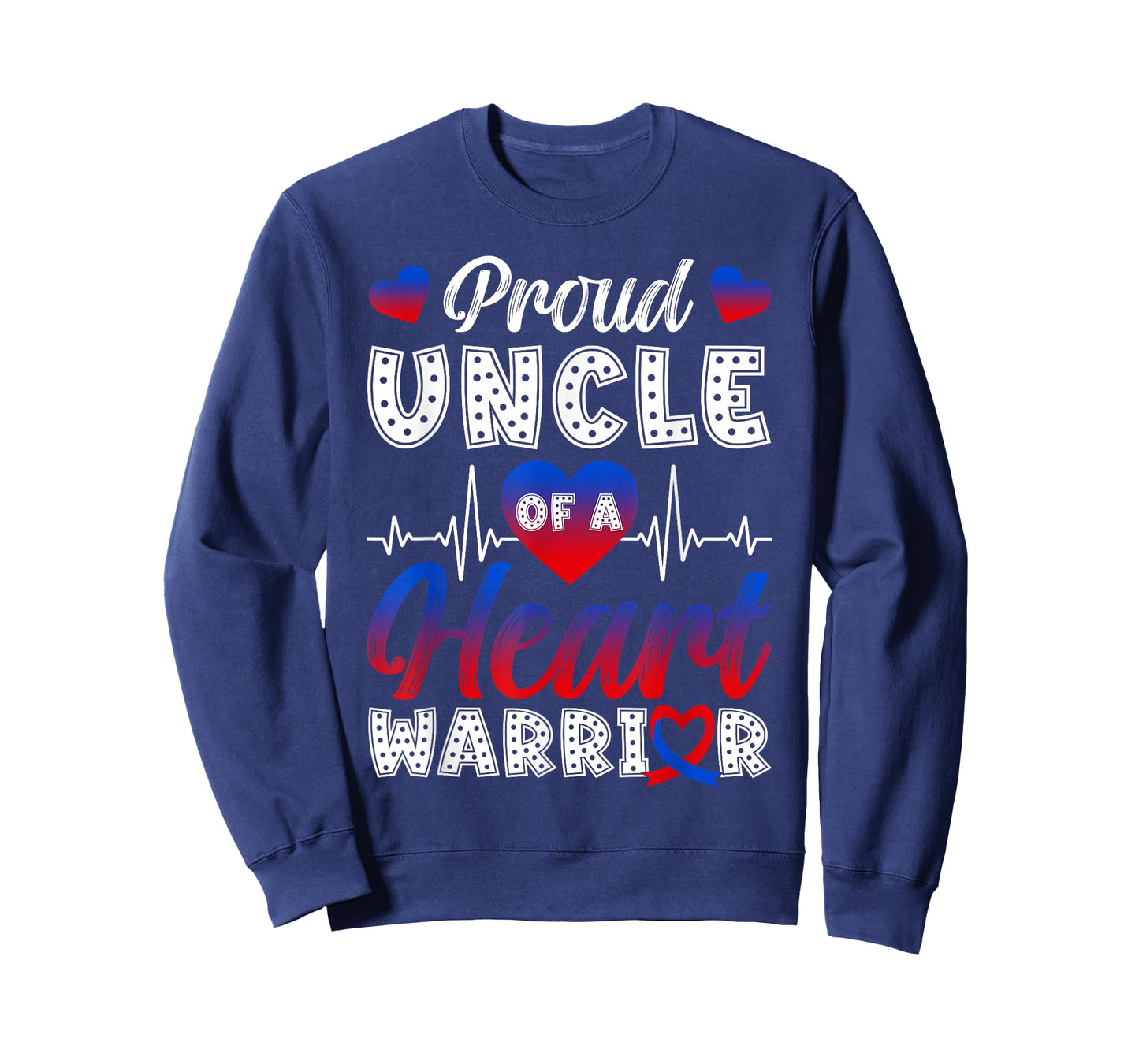 Proud Uncle of A Heart Warrior CHD Awareness Month T-Shirt