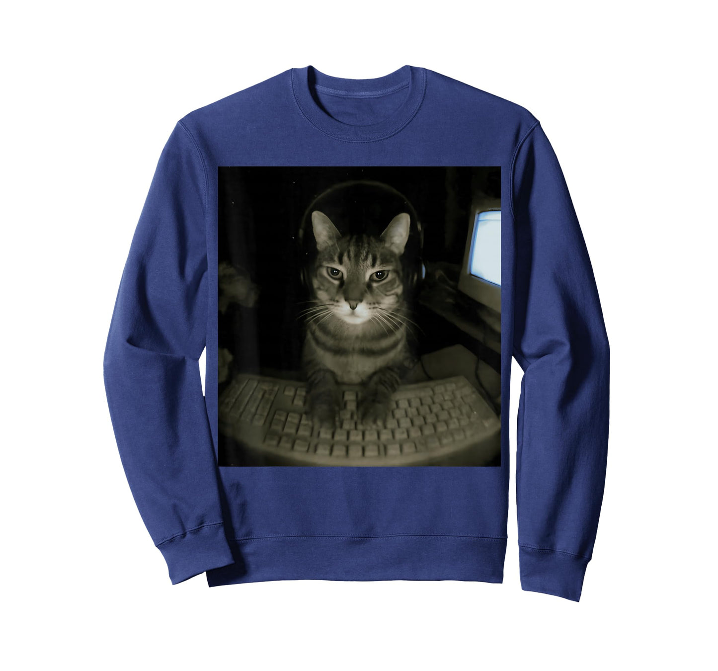 Hacker Cat Meme Funny Computer Cat Kitten Gamer Cat Lover T-Shirt