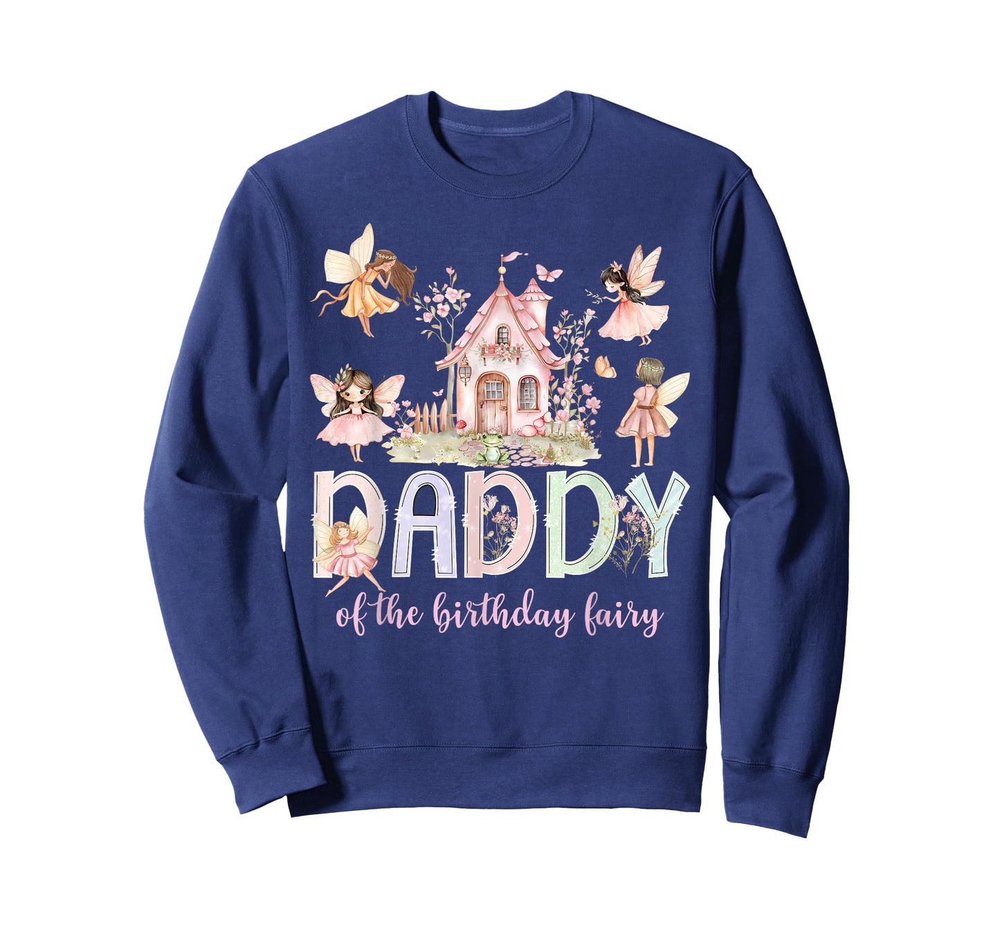 Daddy of The Birthday Fairy Girl Magical Family Matching T-Shirt