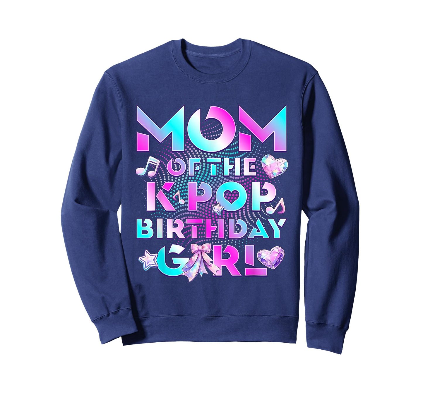 Mom of K Pop Birthday Girl Cute Birthday Family Party T-Shirt