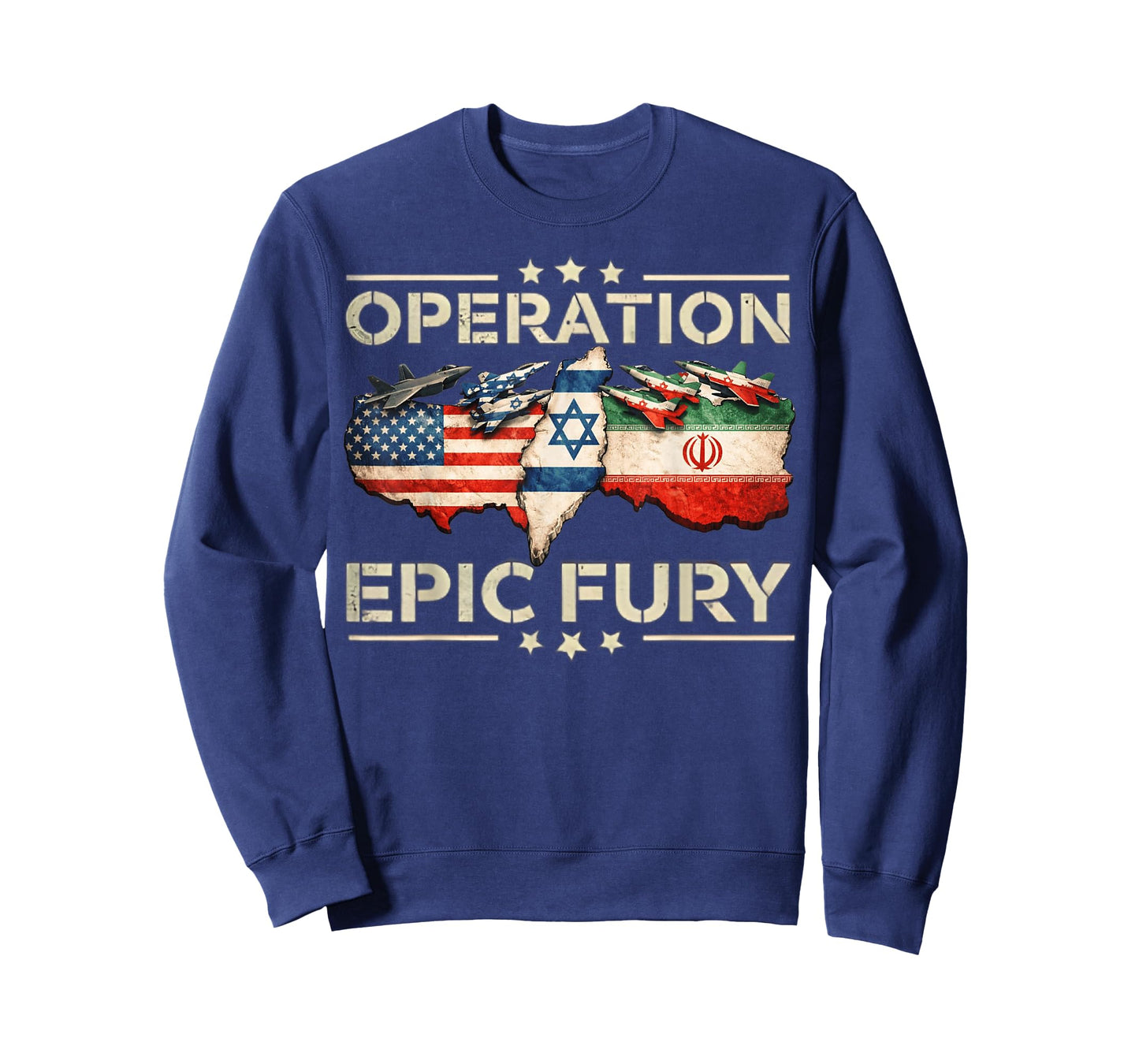 Operation Epic Fury Patriotic Adventure American Flag USA T-Shirt