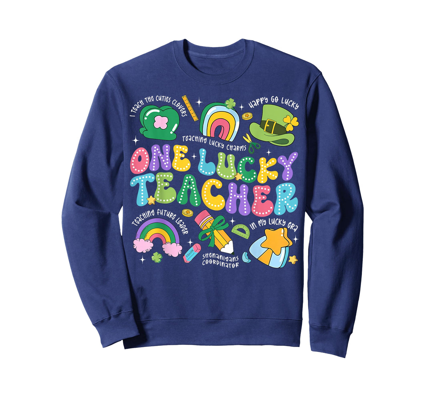 One Luckey Teacher St. Patrick's Day Irish Girl Kid Teacher T-Shirt