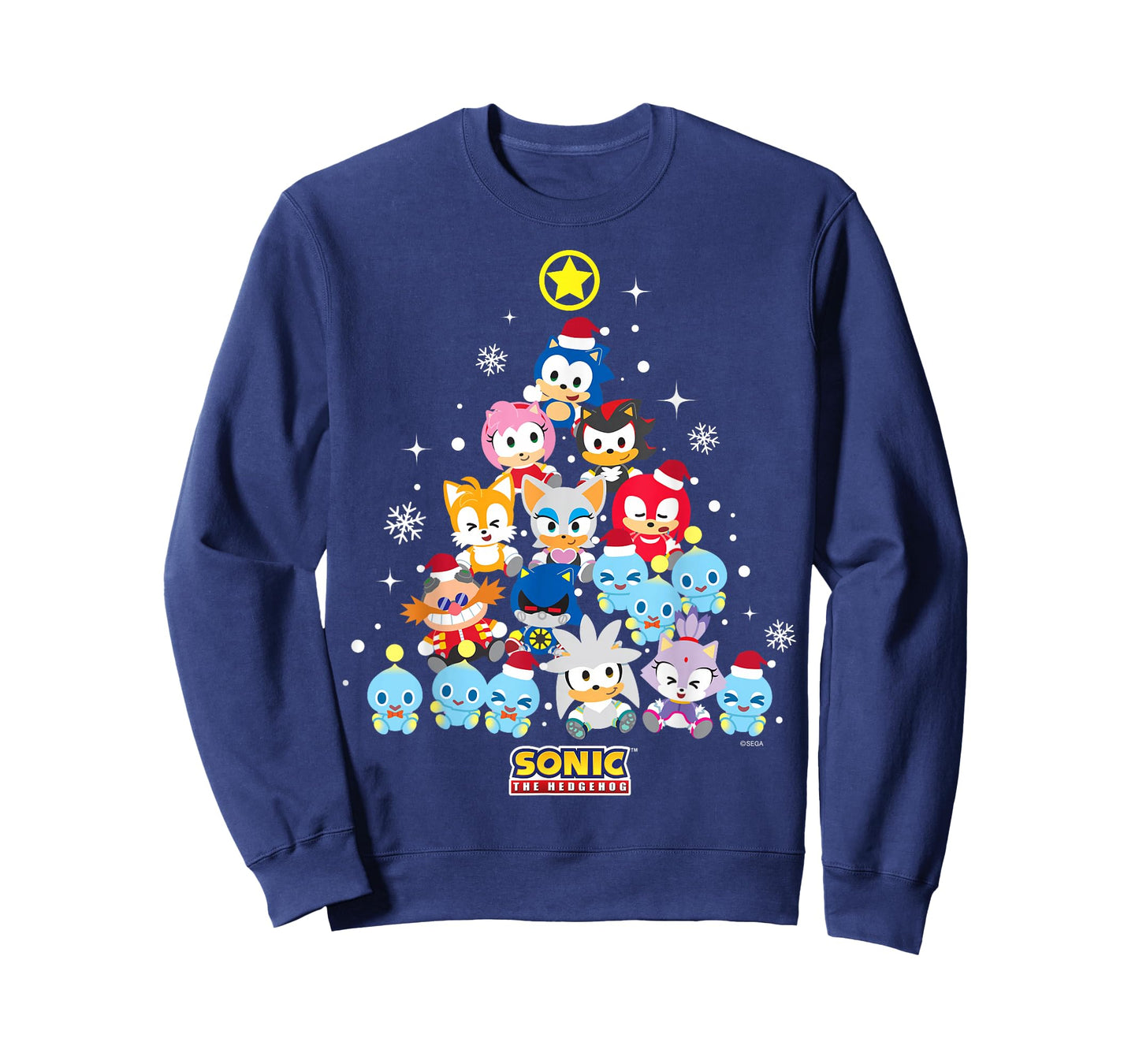 Sonic The Hedgehog - Cute Sonic and Friends Holiday T-Shirt
