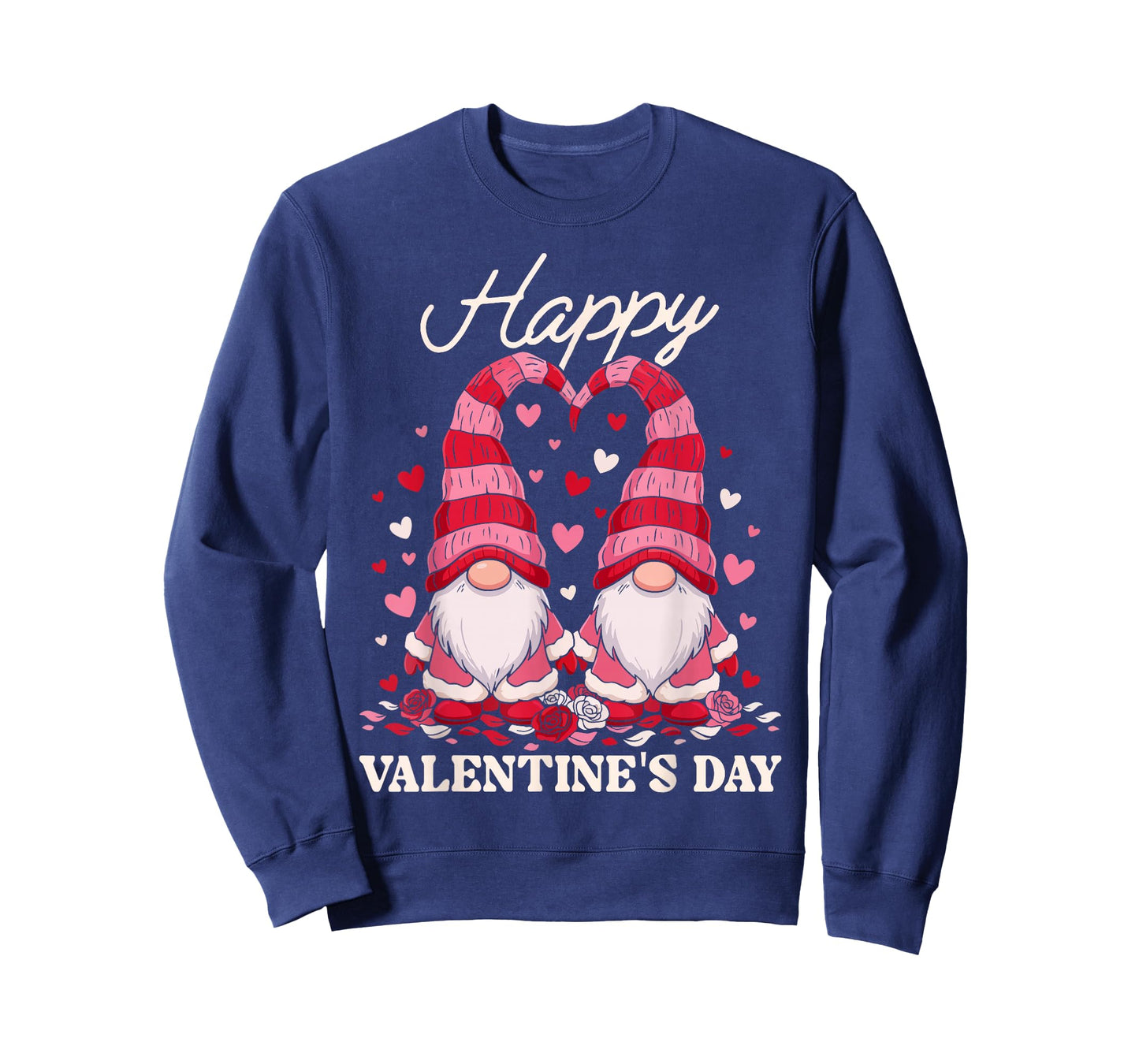 Happy Valentine Gnomes Cute Red Hearts Love Gnome Women T-Shirt