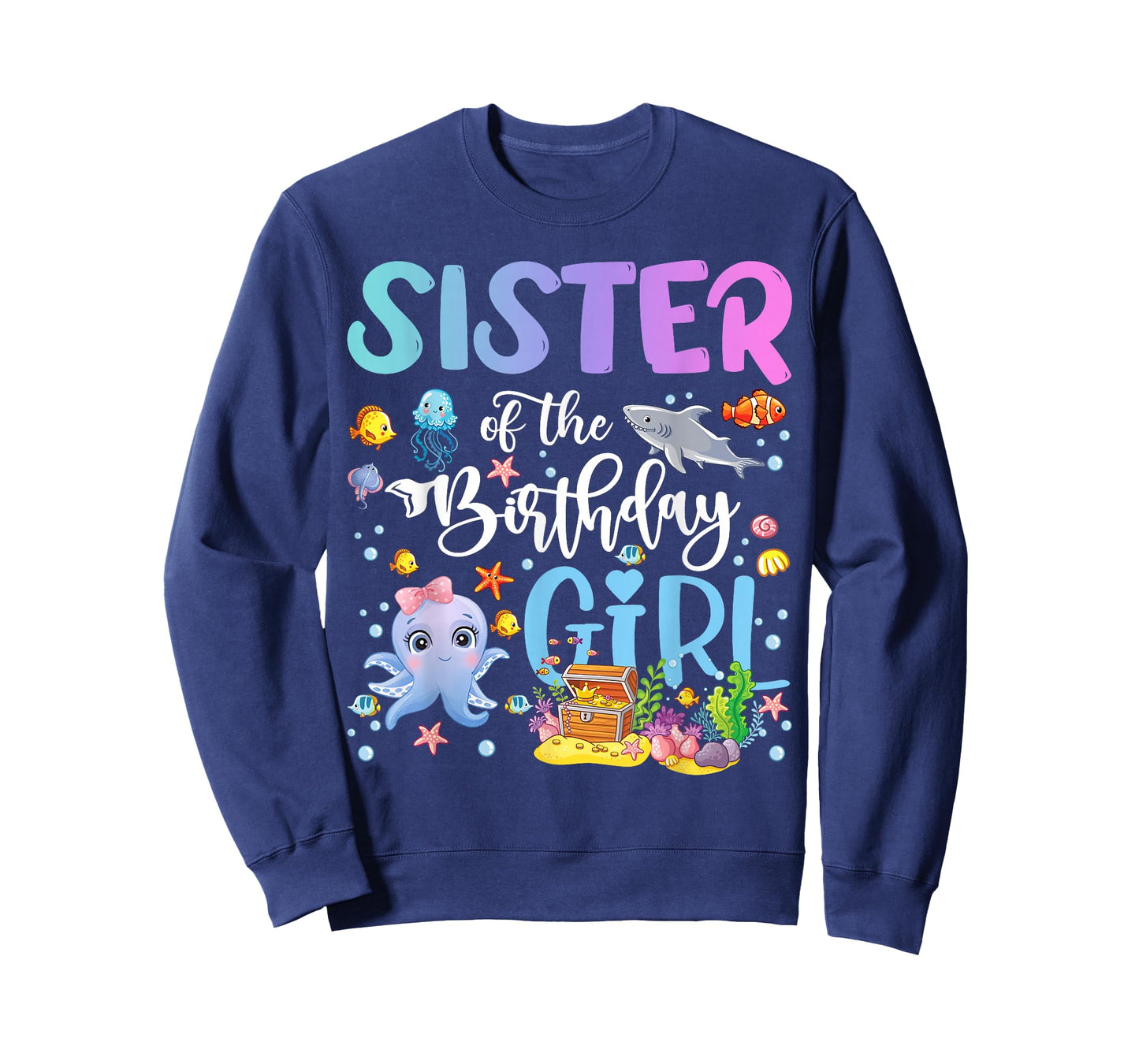 Sister of The Birthday Girl Sea Fish Ocean Aquarium T-Shirt