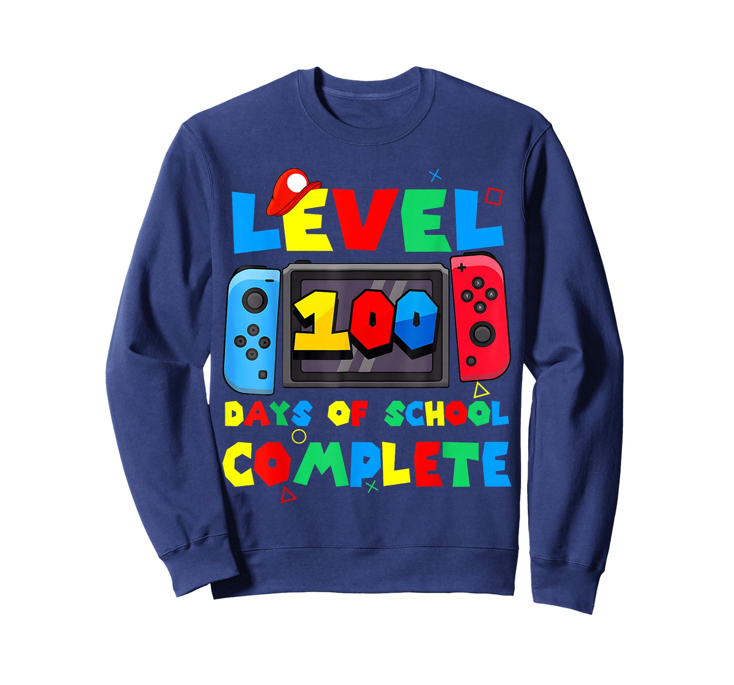 Game Controller Level 100 Days of School Complete Boys Girls T-Shirt