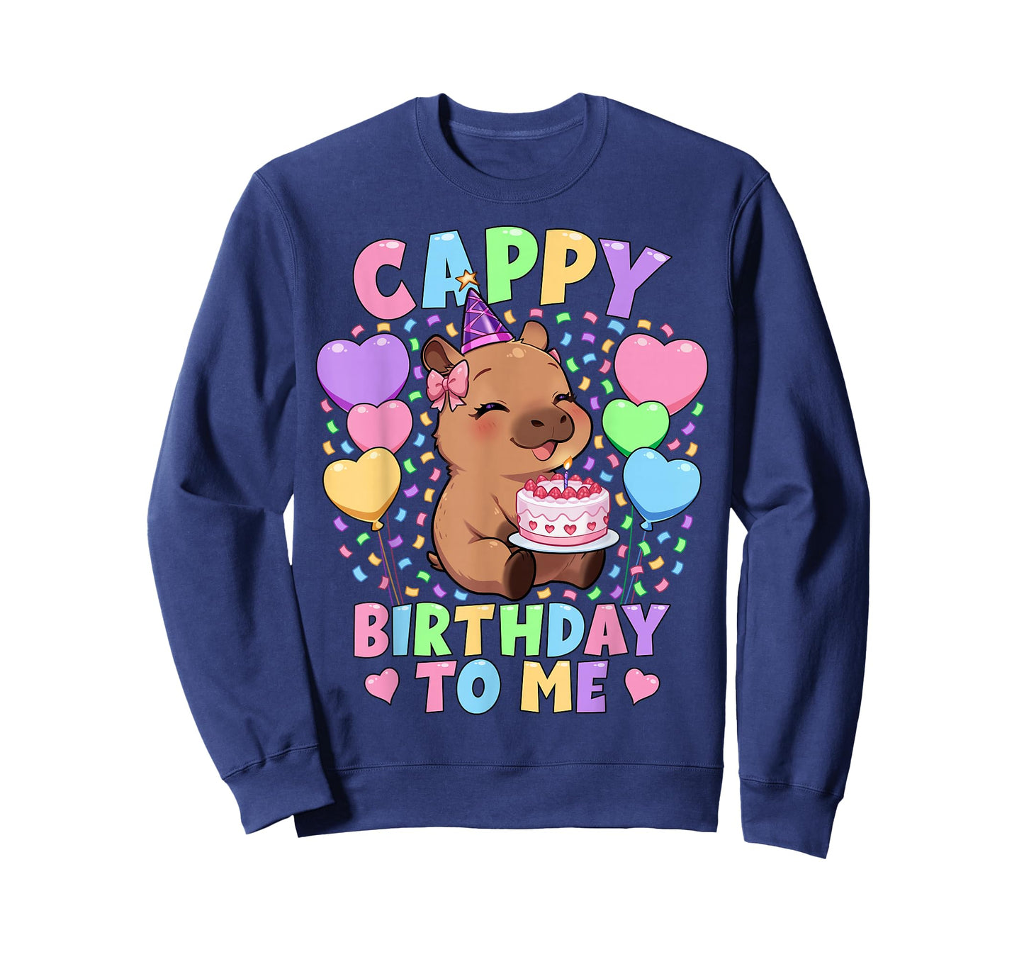 Capybara Birthday Shirt | Kawaii Girl Cappy Birthday to Me T-Shirt