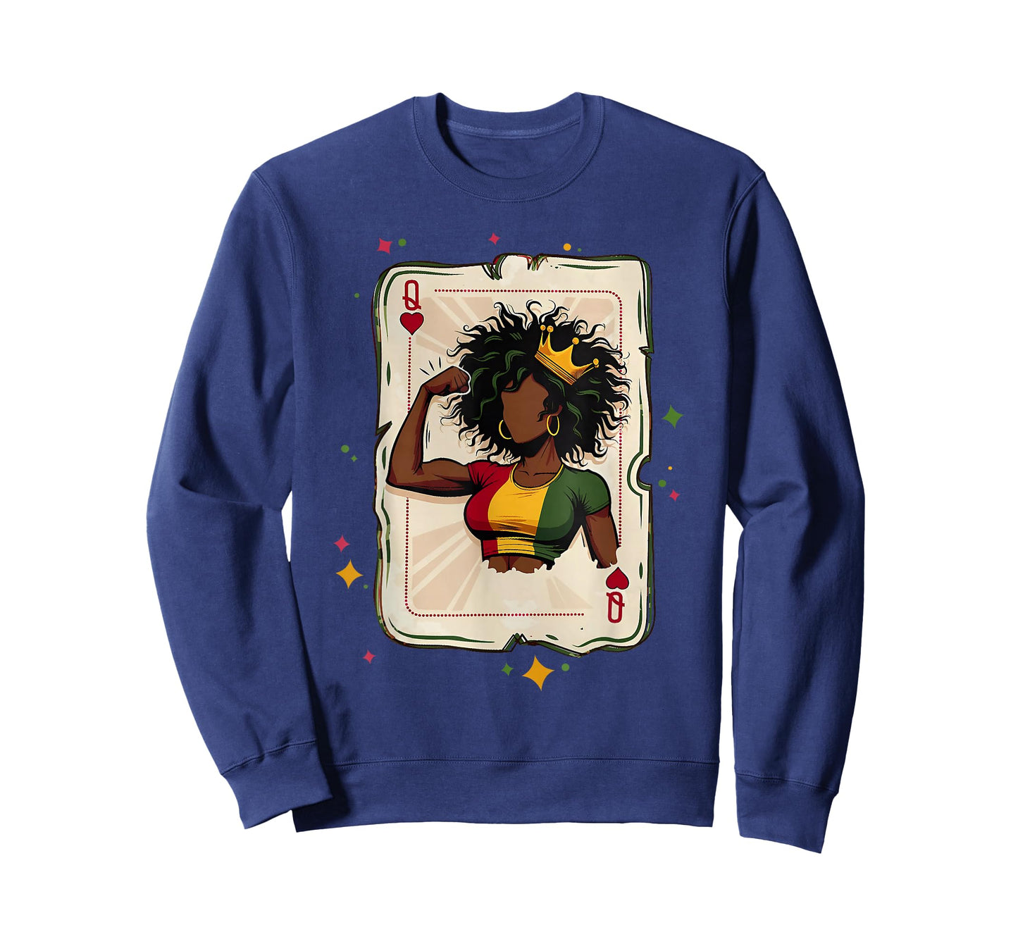 Black Woman African Melanin Queen Card Black History Month T-Shirt