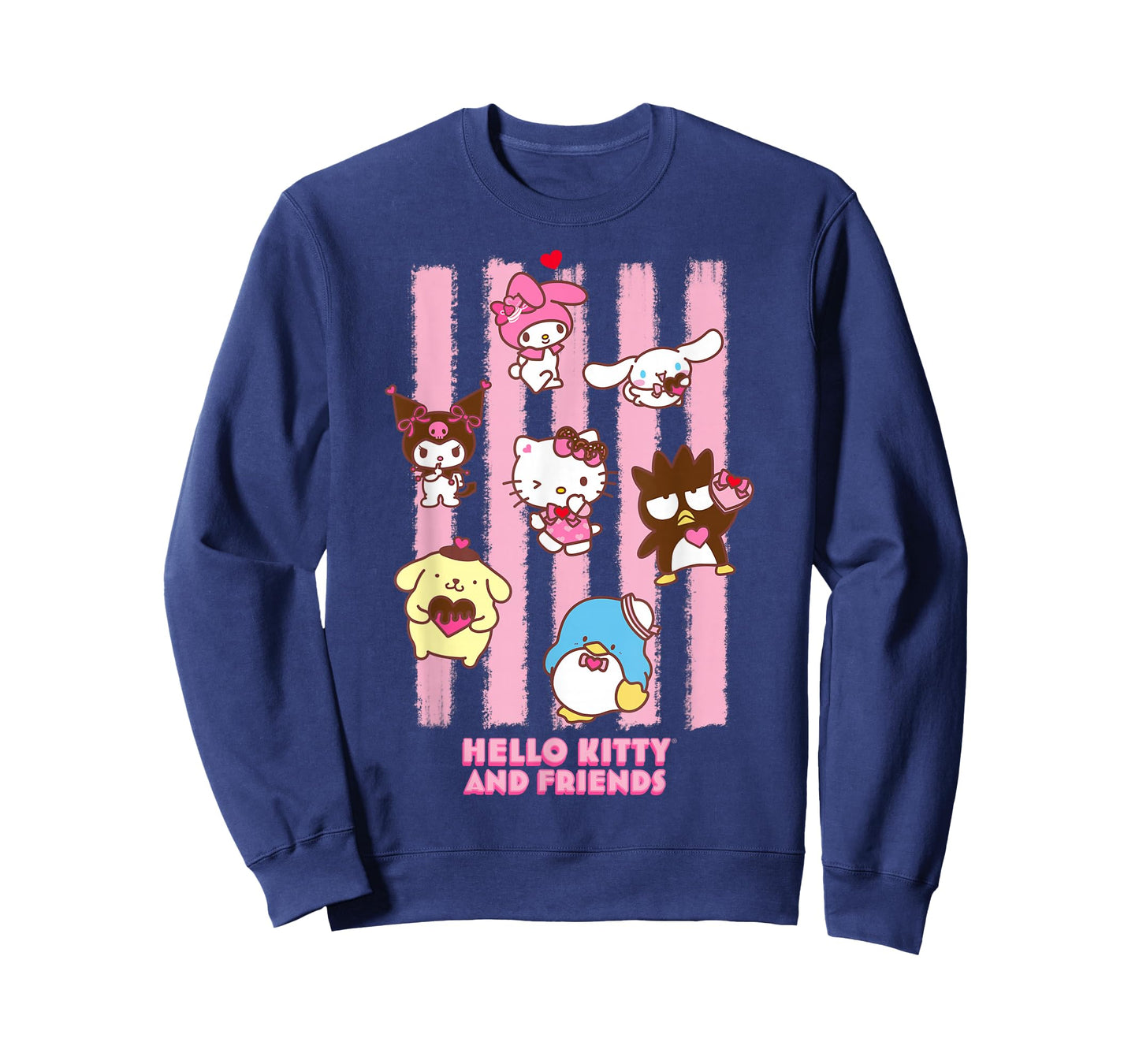 Hello Kitty and Friends My Melody Cinnamoroll Kuromi Stripes T-Shirt