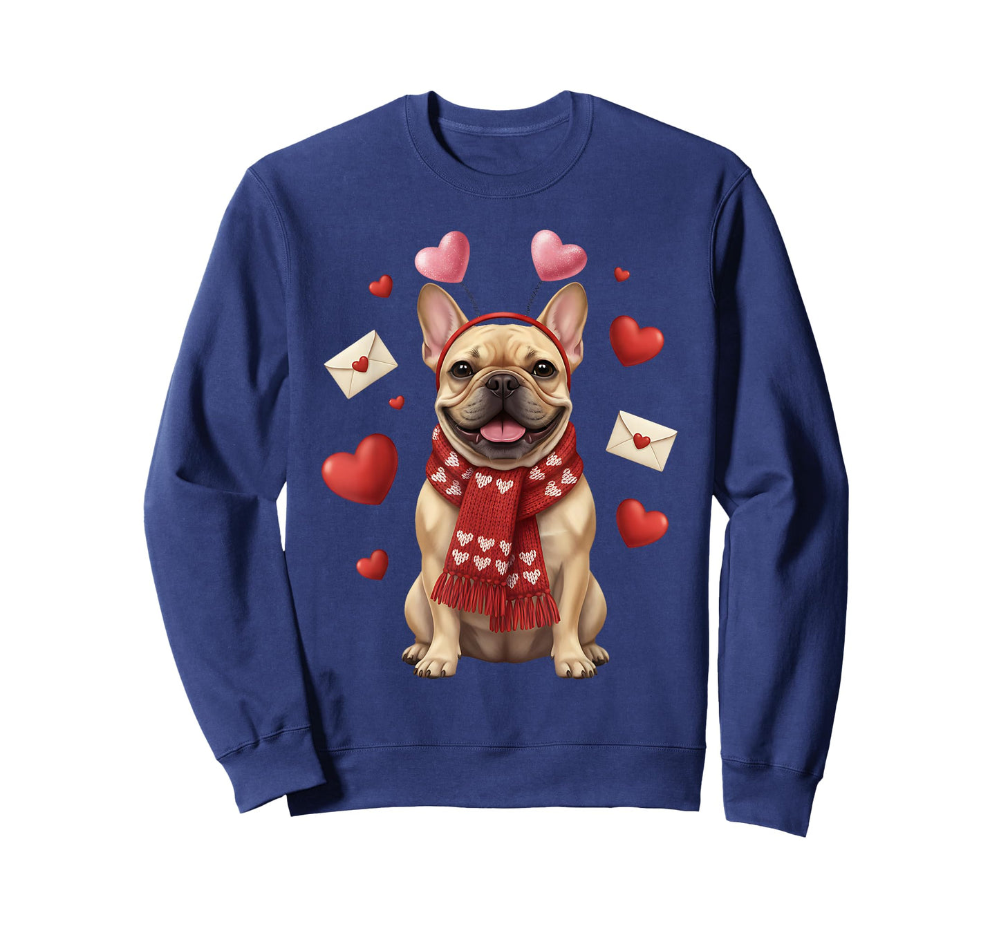 Cute French Bulldog Valentine’s Day Dog Mom - Frenchie Lover T-Shirt
