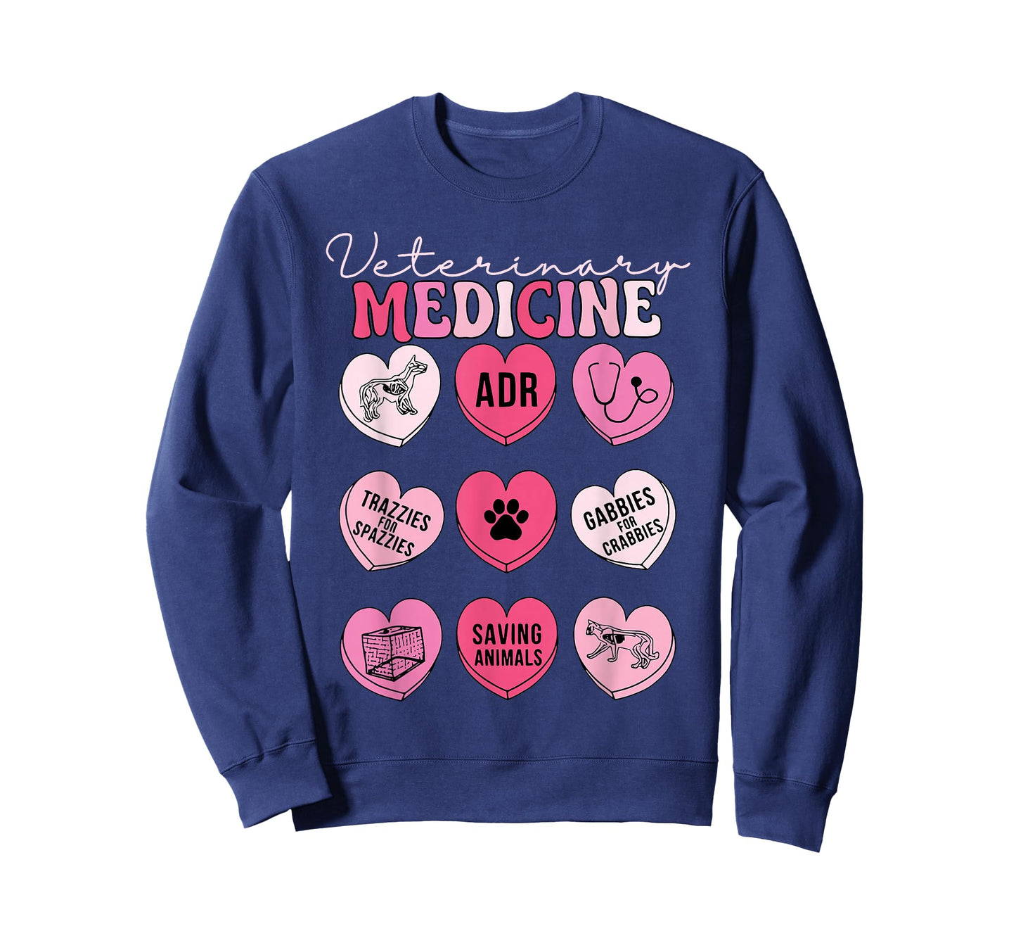 Veterinary Medicine Candy Heart Valentine Vet Tech Student T-Shirt